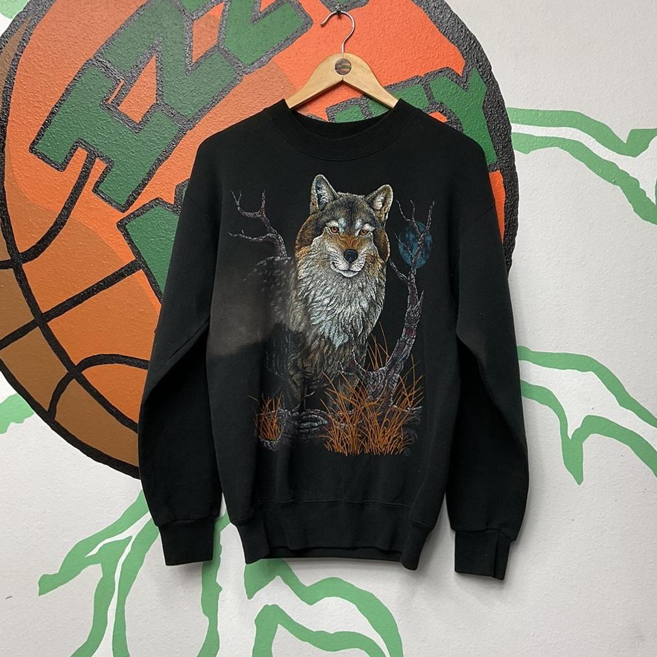 Vintage clearance wolf sweater