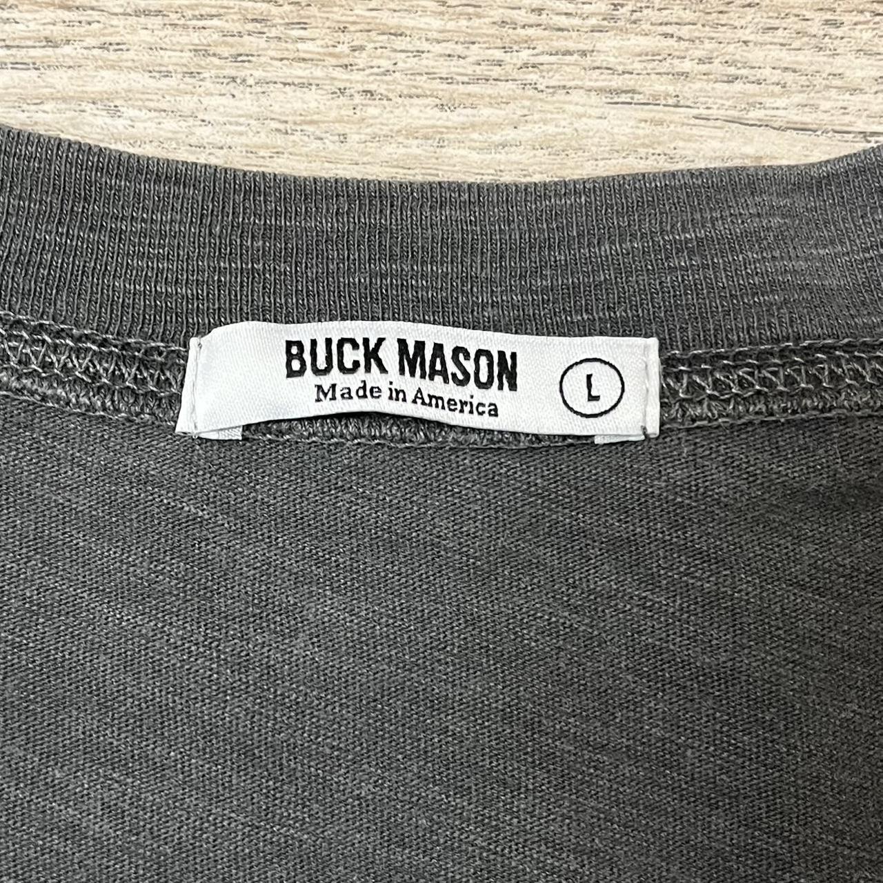 Buck Mason Men's Black T-shirt | Depop