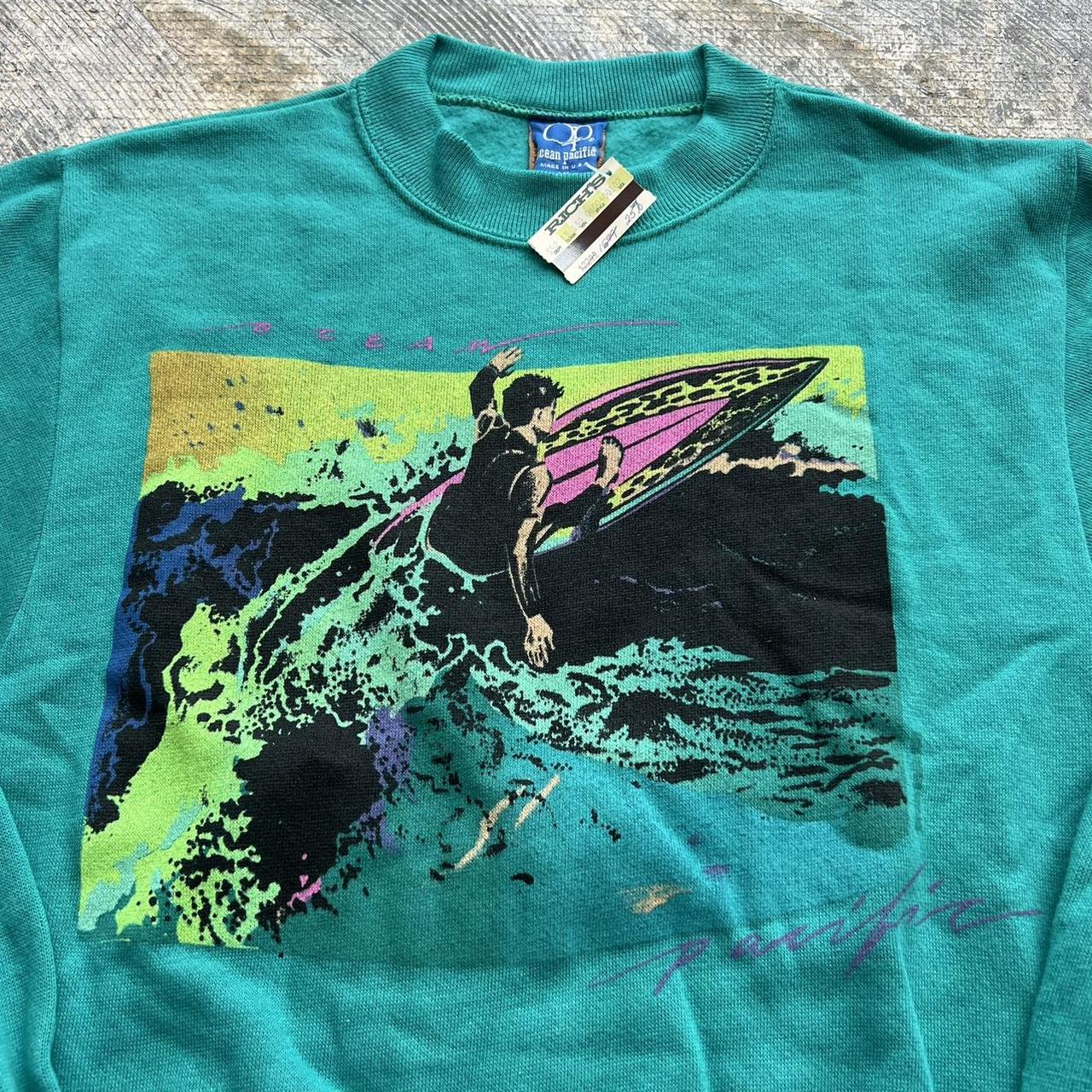 80s NWT Ocean Pacific Crewneck Vintage Surf Style | Depop