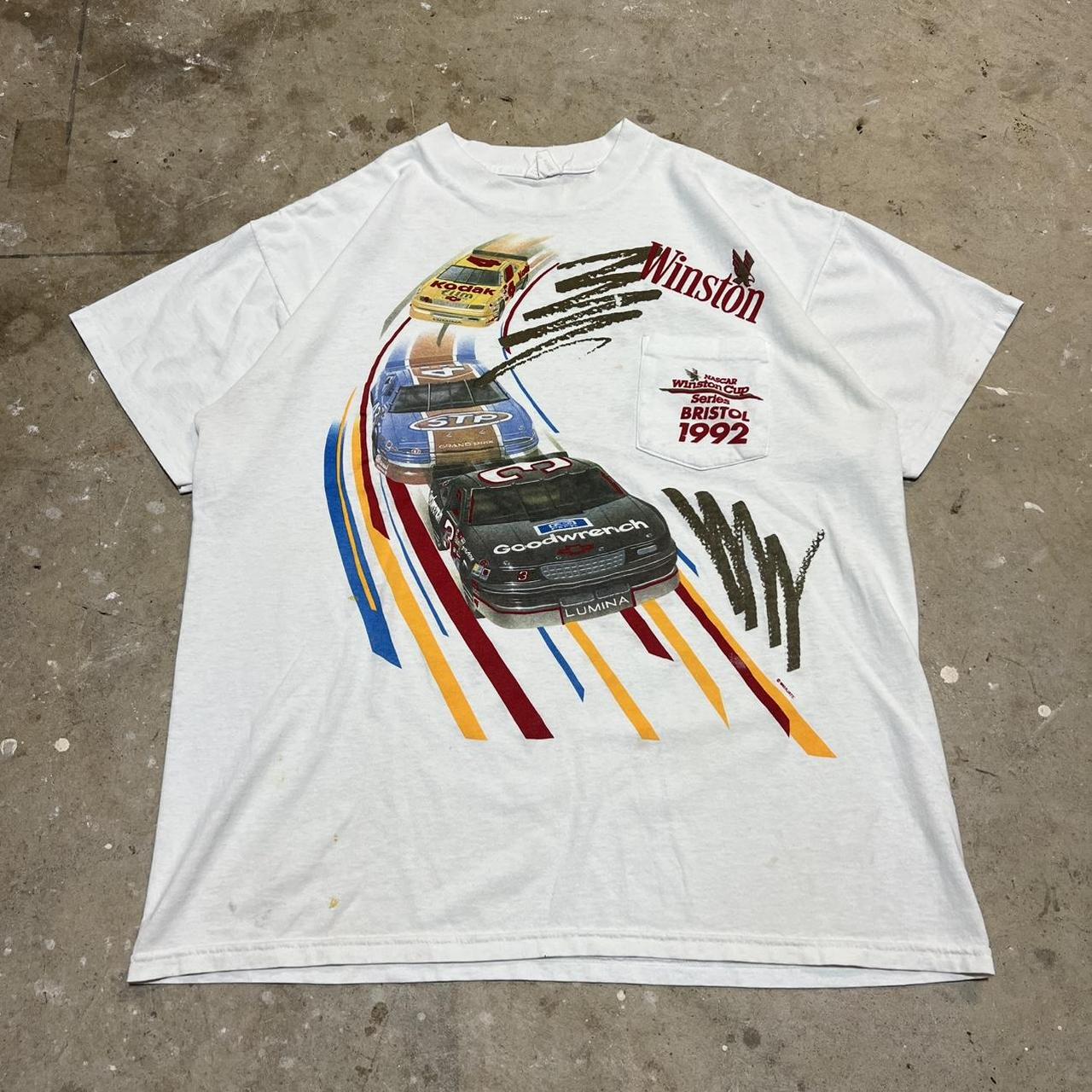 Vintage 90s Ernie Irvan Skittles Nascar AOP | Depop