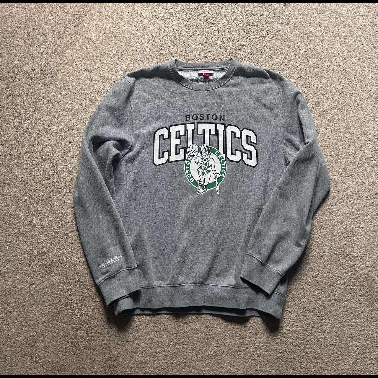 Mitchell and Ness Boston Celtics Crewneck... - Depop