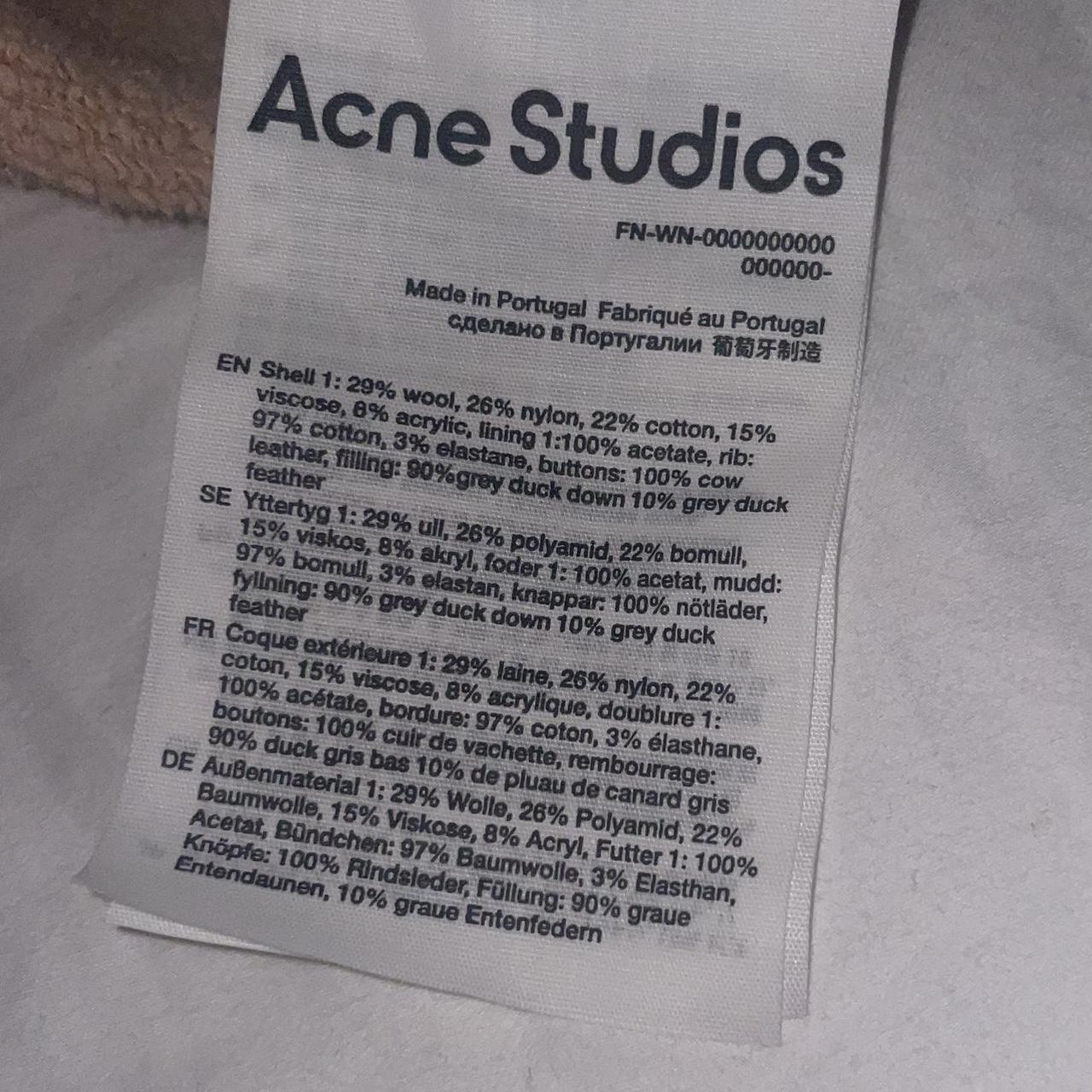 Acne studios receipt hoodie best sale