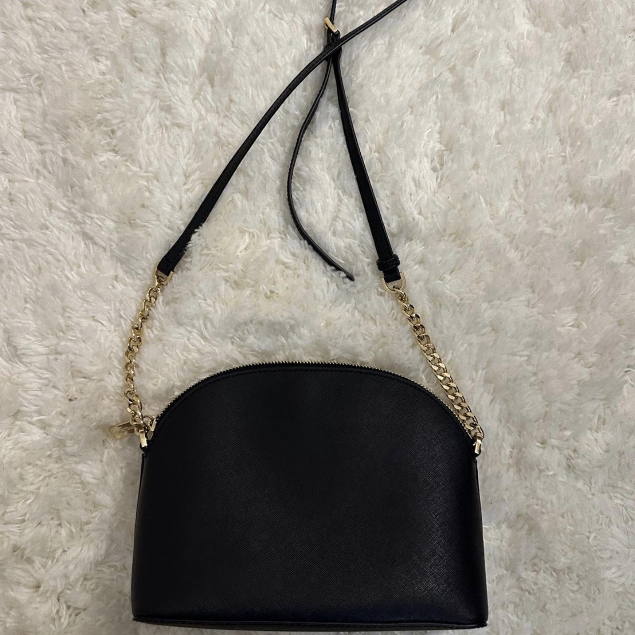 Michael Michael Kors Leather Emmy Dome Crossbody Bag - Black Crossbody  Bags, Handbags - WM5117635