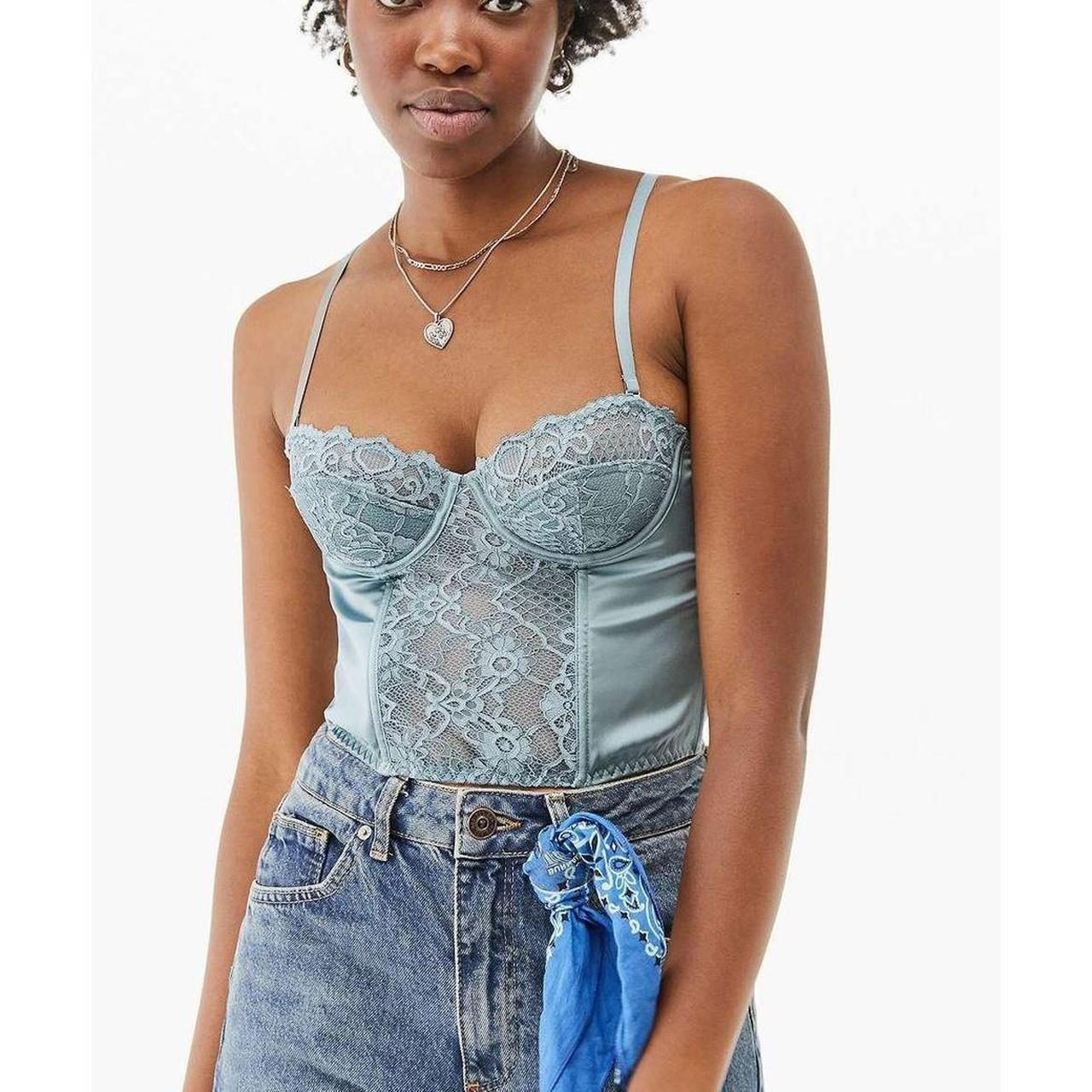 Good Urban outfitters blue corset