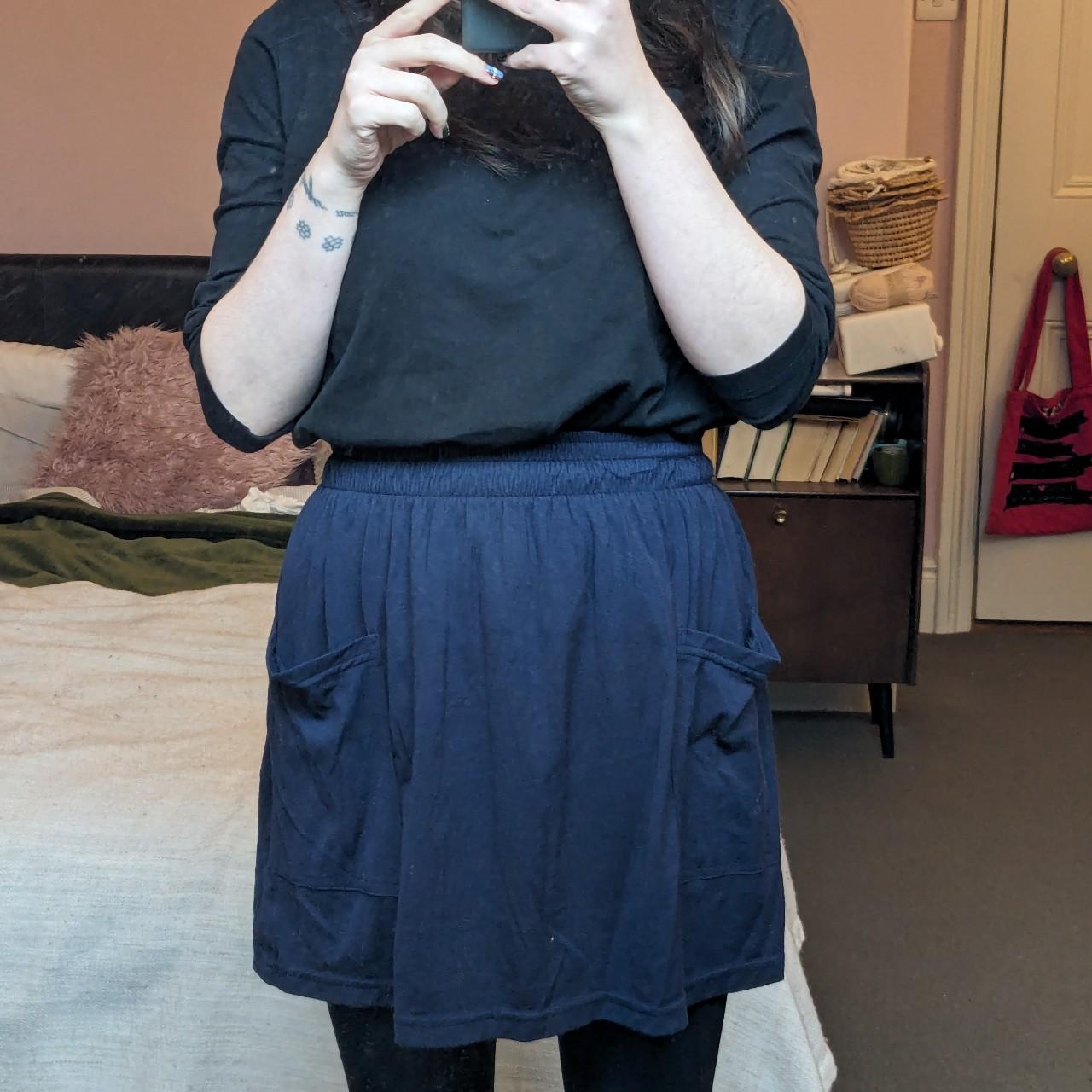 American Apparel Jersey Pocket Skirt in navy Bought | Depop