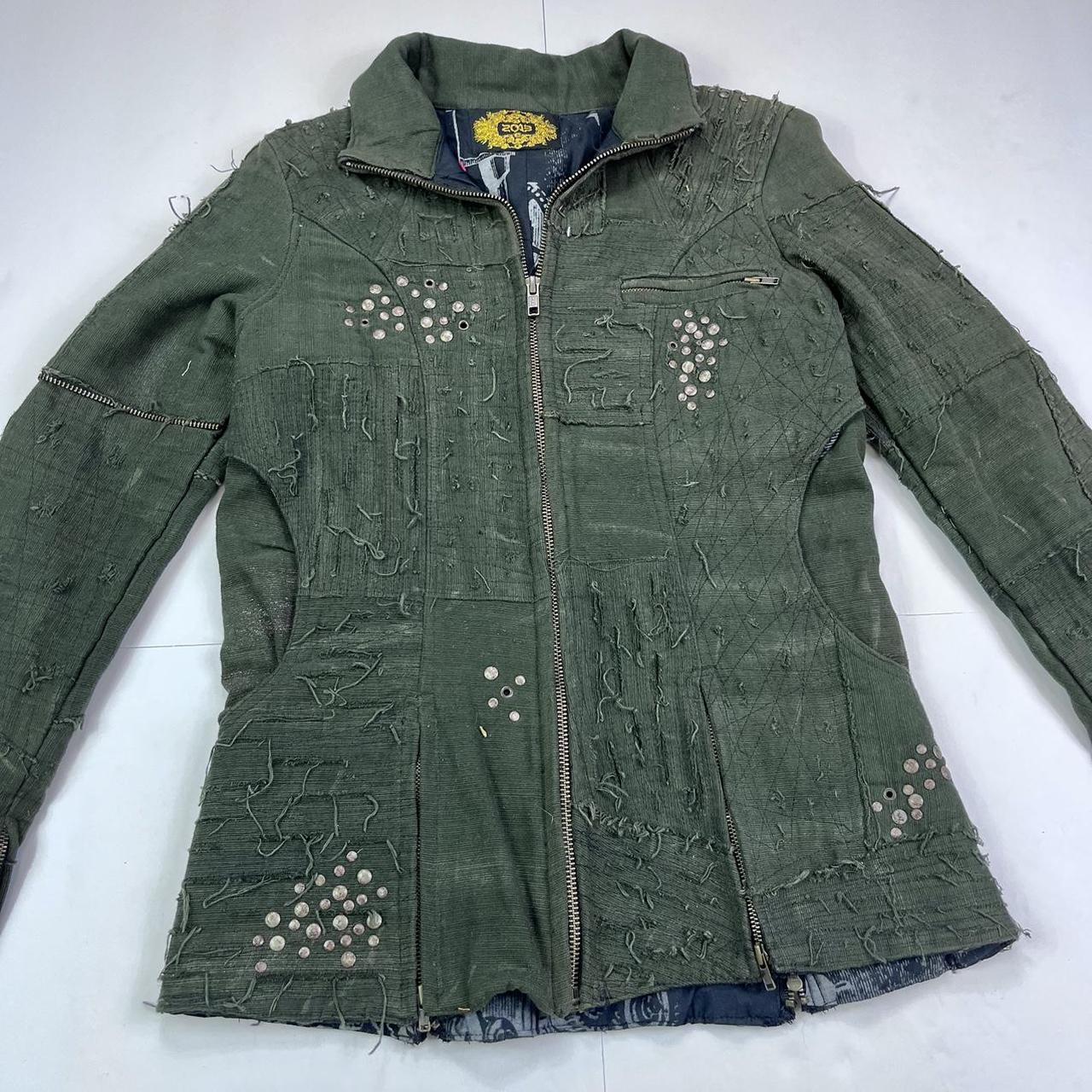 Killer Dark Green Patchwork Jacket. This jacket is... Depop