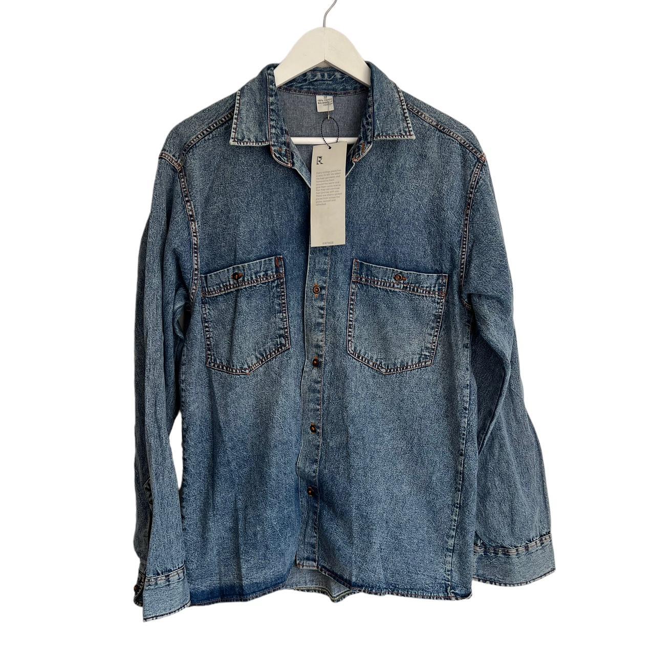 RAGYARD VINTAGE LIGHT WEIGHT DENIM SHIRT BUTTON... - Depop