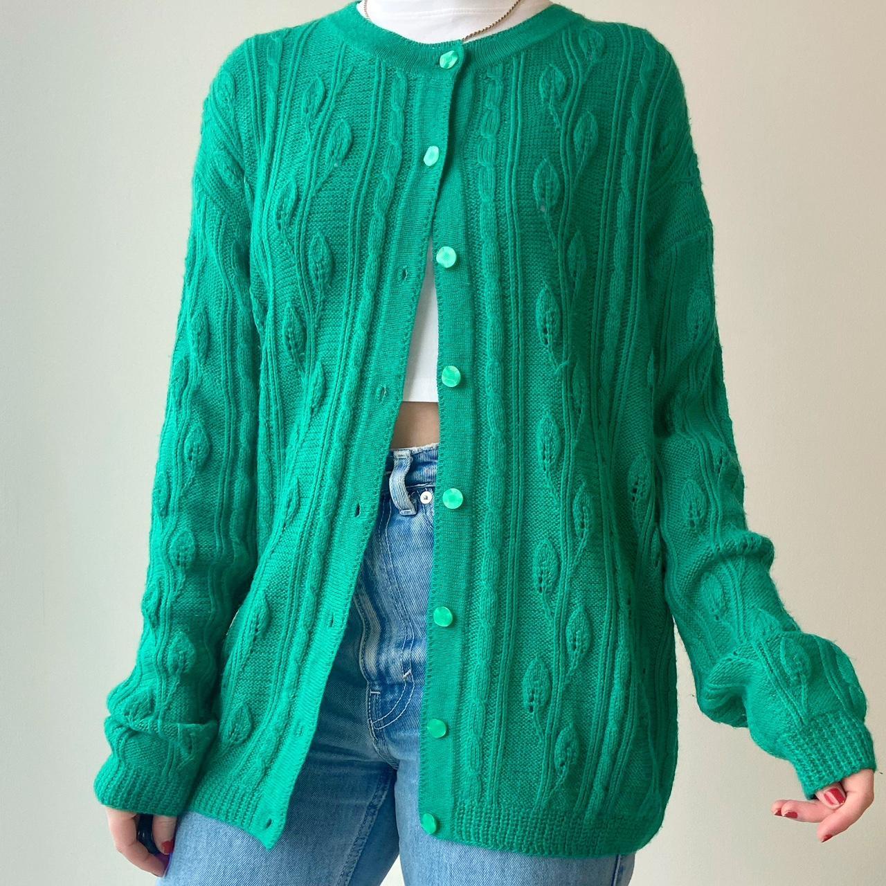 Women's Green Cardigan | Depop