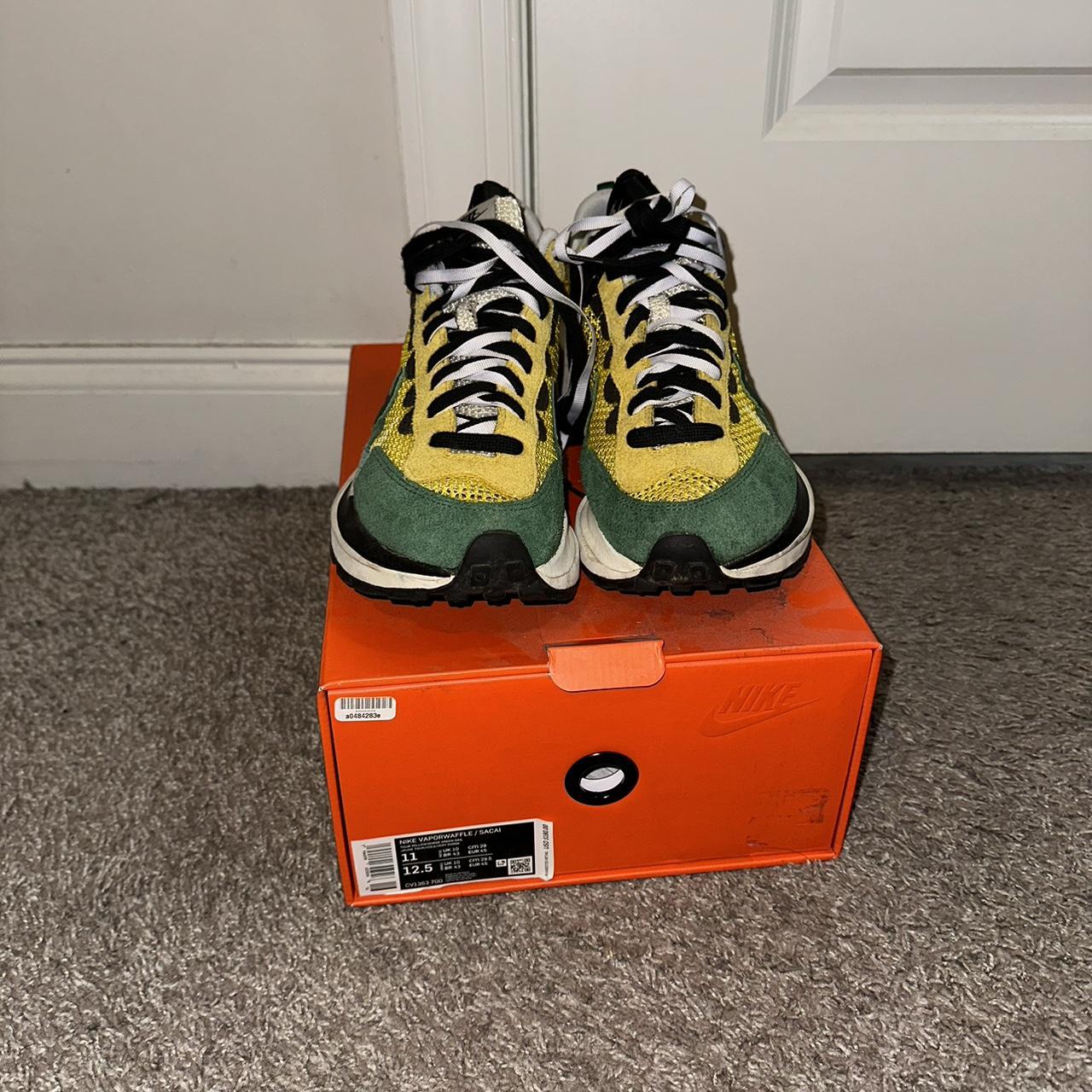 sacai vaporwaffle green yellow