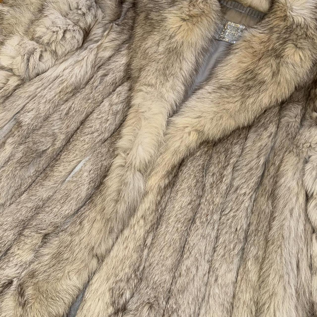 Vintage Saga Fox Fur Coat Size L 100% Bemberg... - Depop