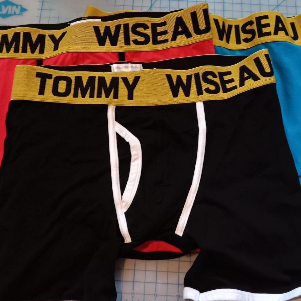 Tommy Wiseau brand boxer briefs. Set of three. Black