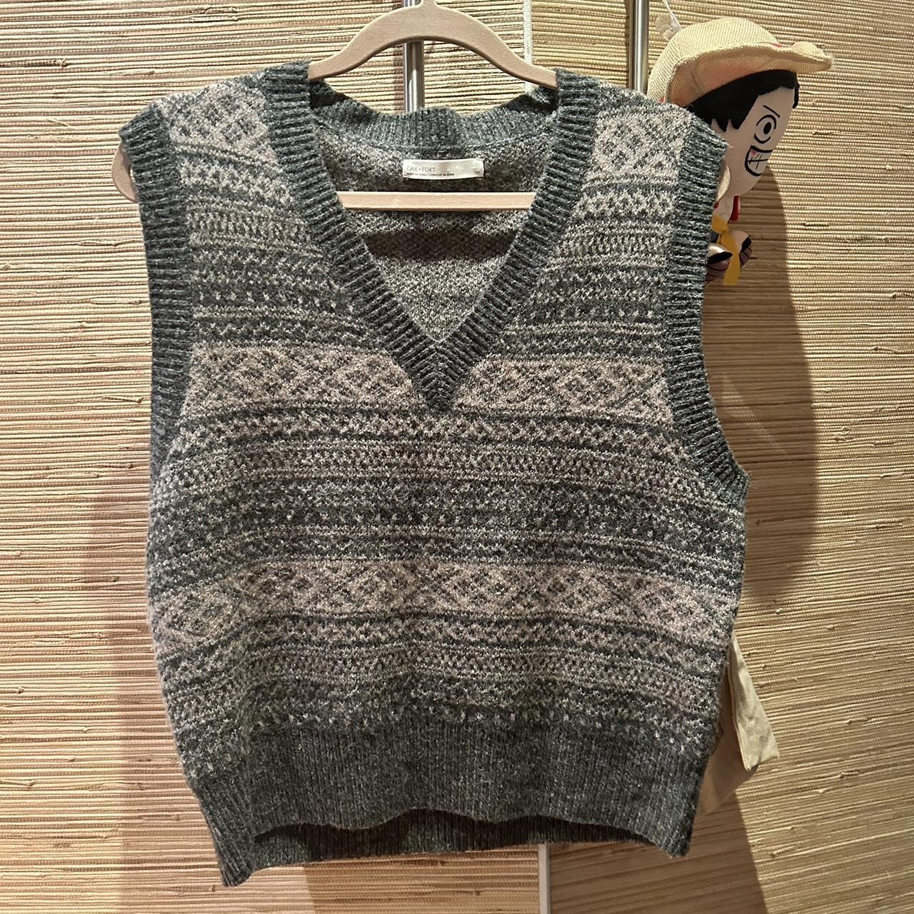 Oak Fort Wool Vintage Style Vest Men's S Depop