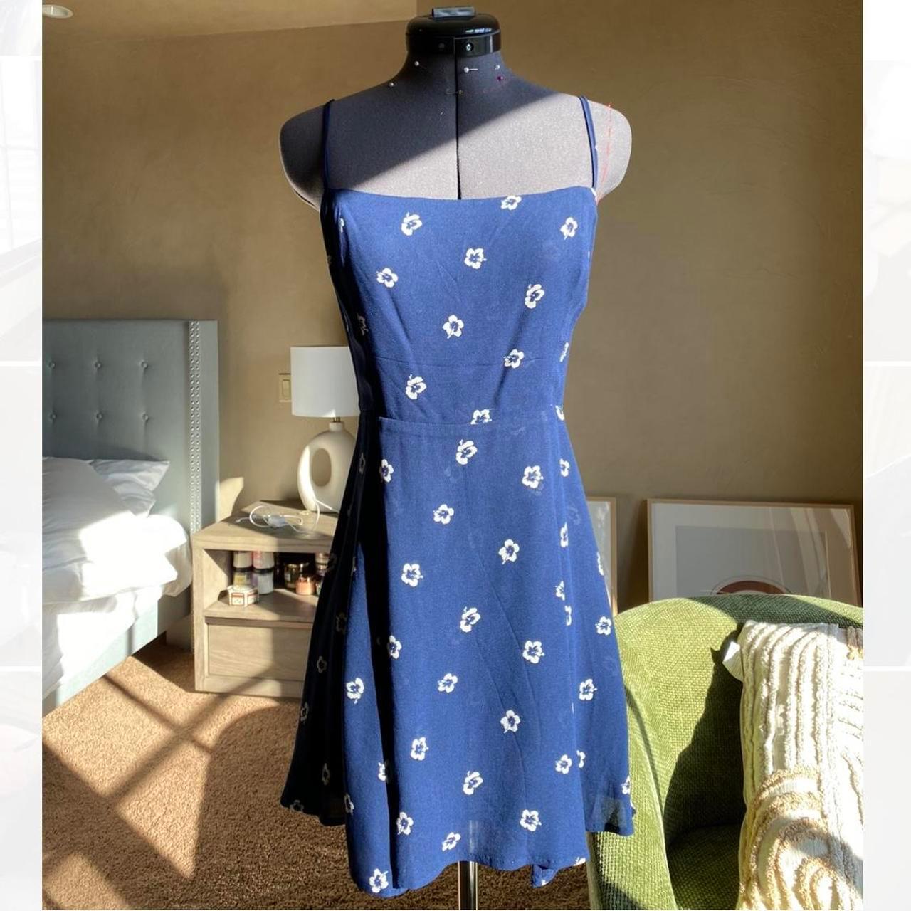 Navy floral dress reformation best sale