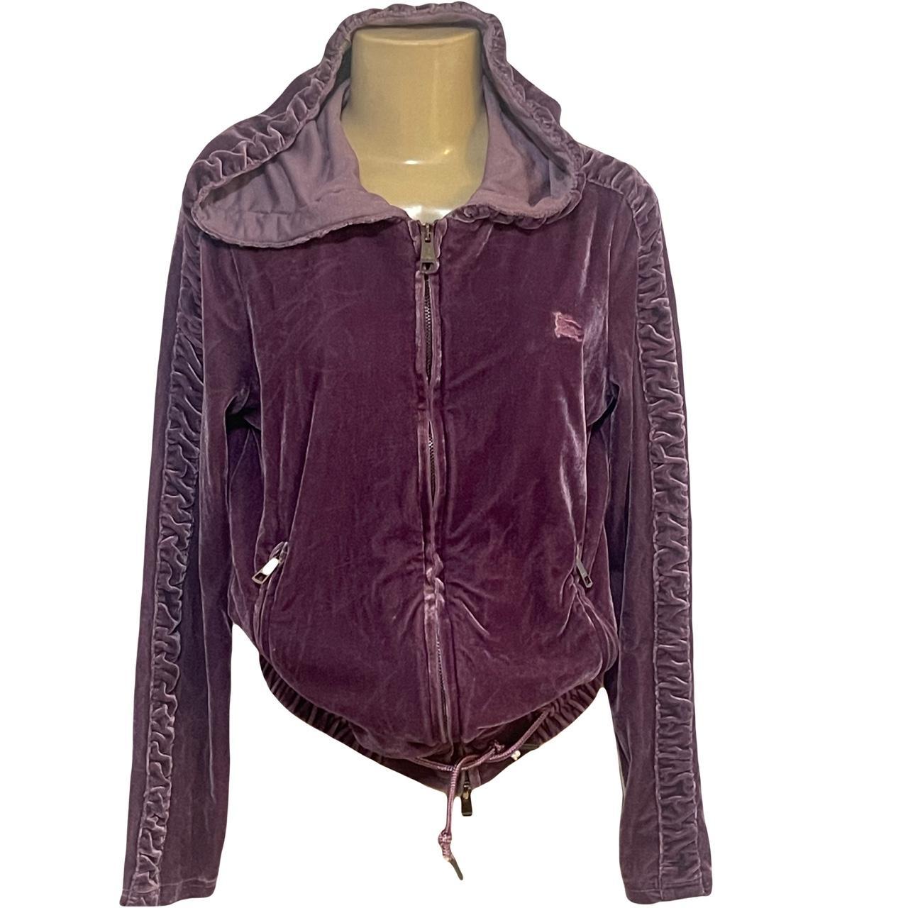 Burberry hoodie store womens purple