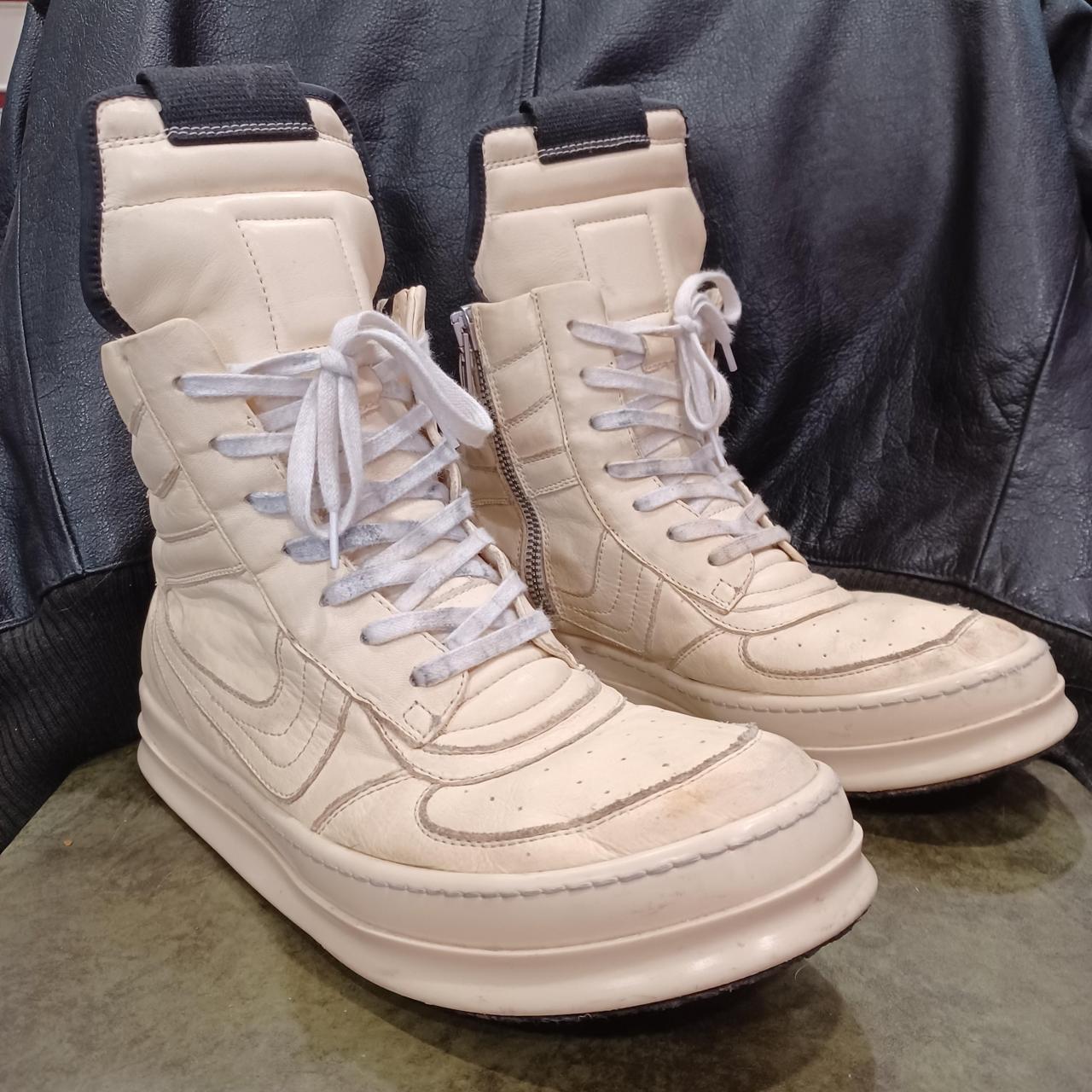 Rick Owens Men's Sneakers - Black/Cream - US 8 – Milk DAFT DUNKS (Not Rick Owens) SIZE …