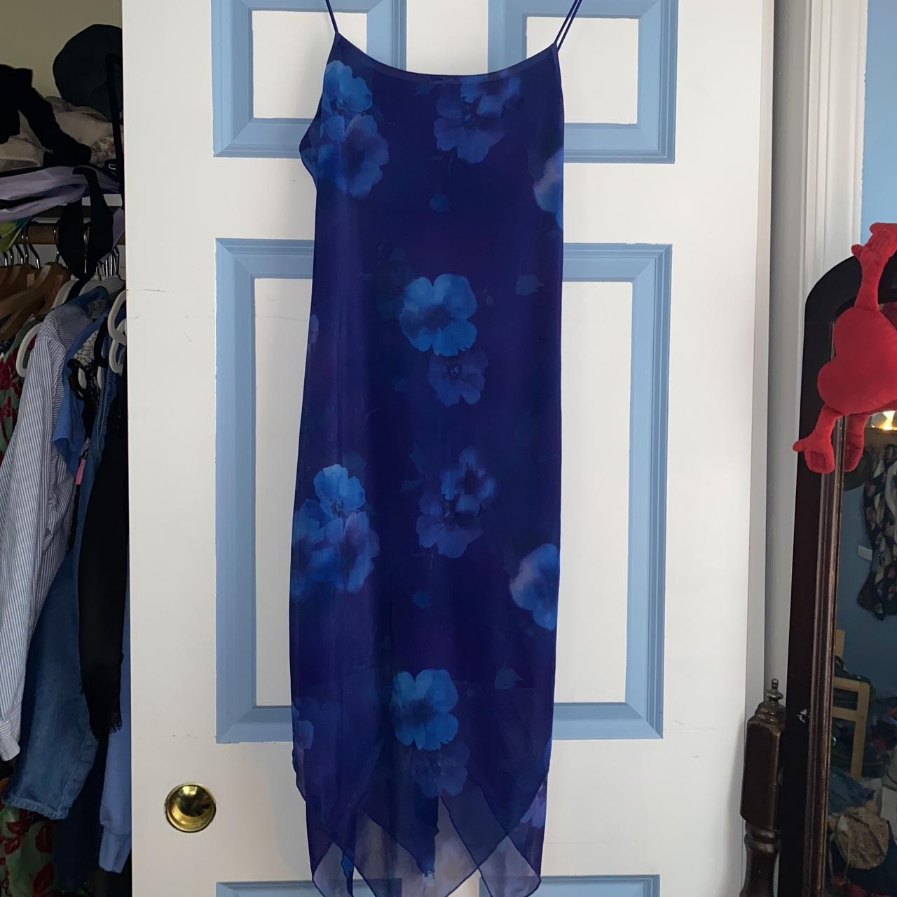 IZ Byer Women's Blue and Purple Dress