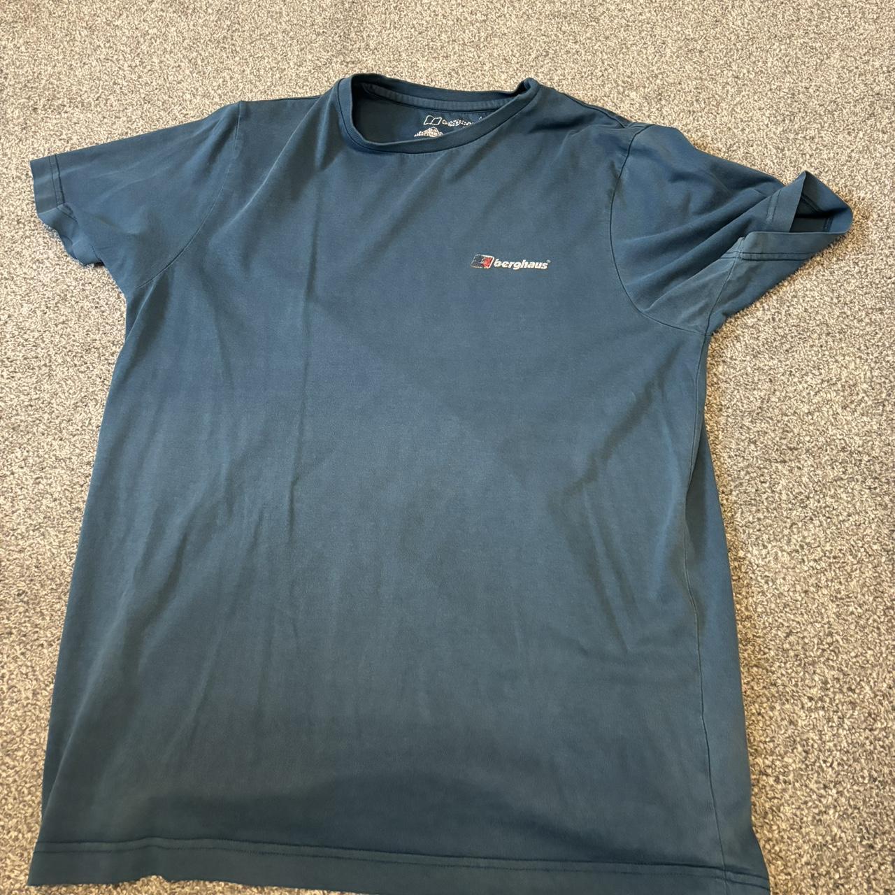 Blue berghaus t shirt Has been worn often and... - Depop