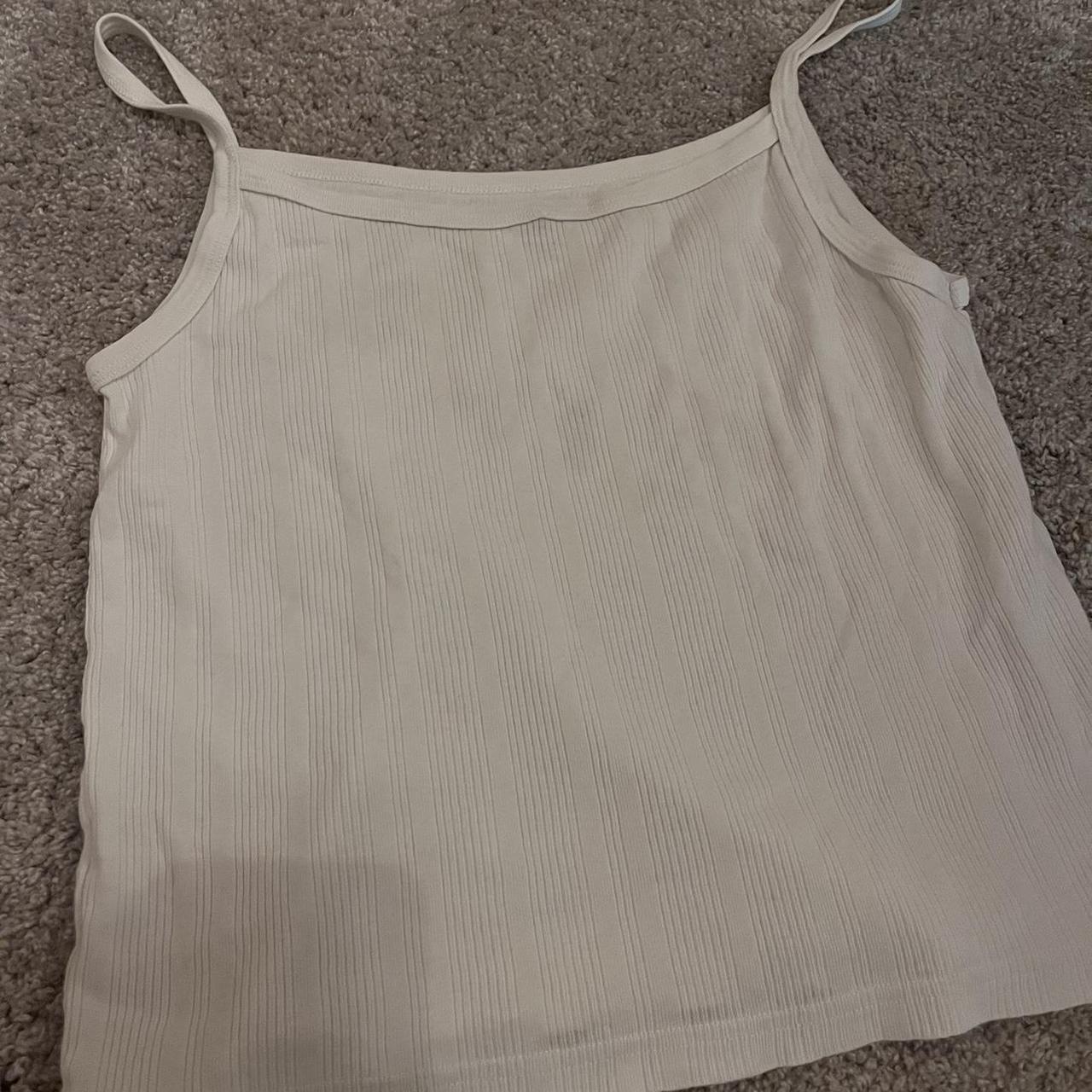 Brandy Melville pyjama set white ribbed Brandy set... Depop