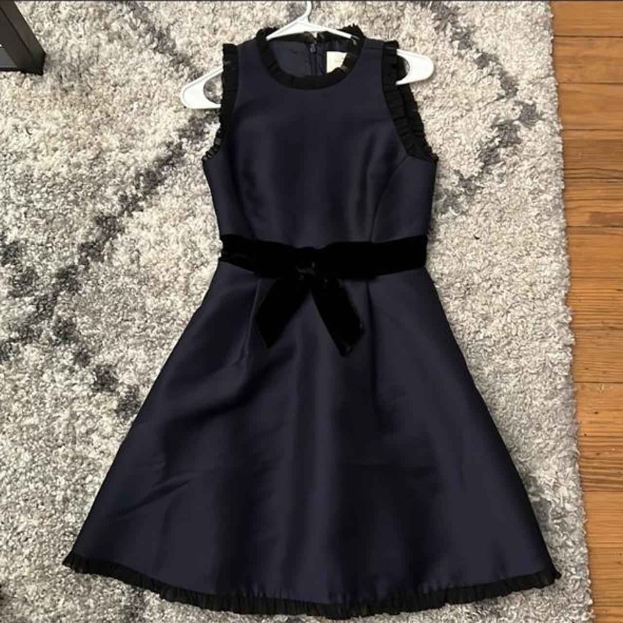 Kate spade black outlet velvet dress