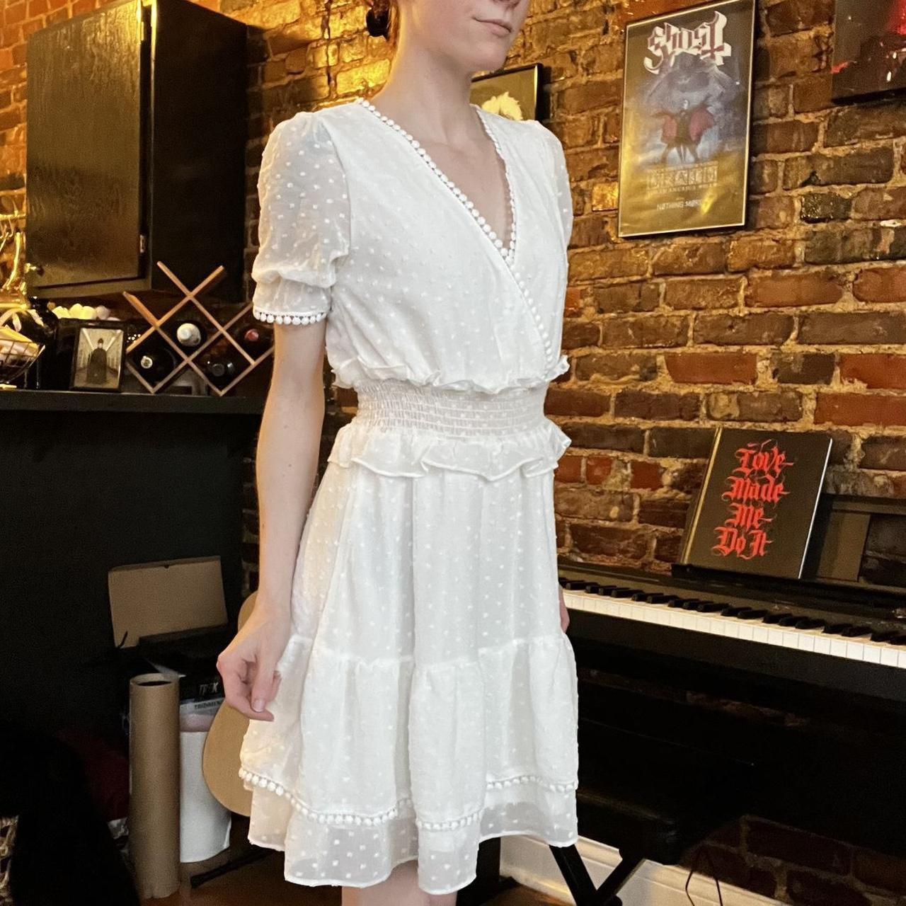 Denni white lace dress hotsell