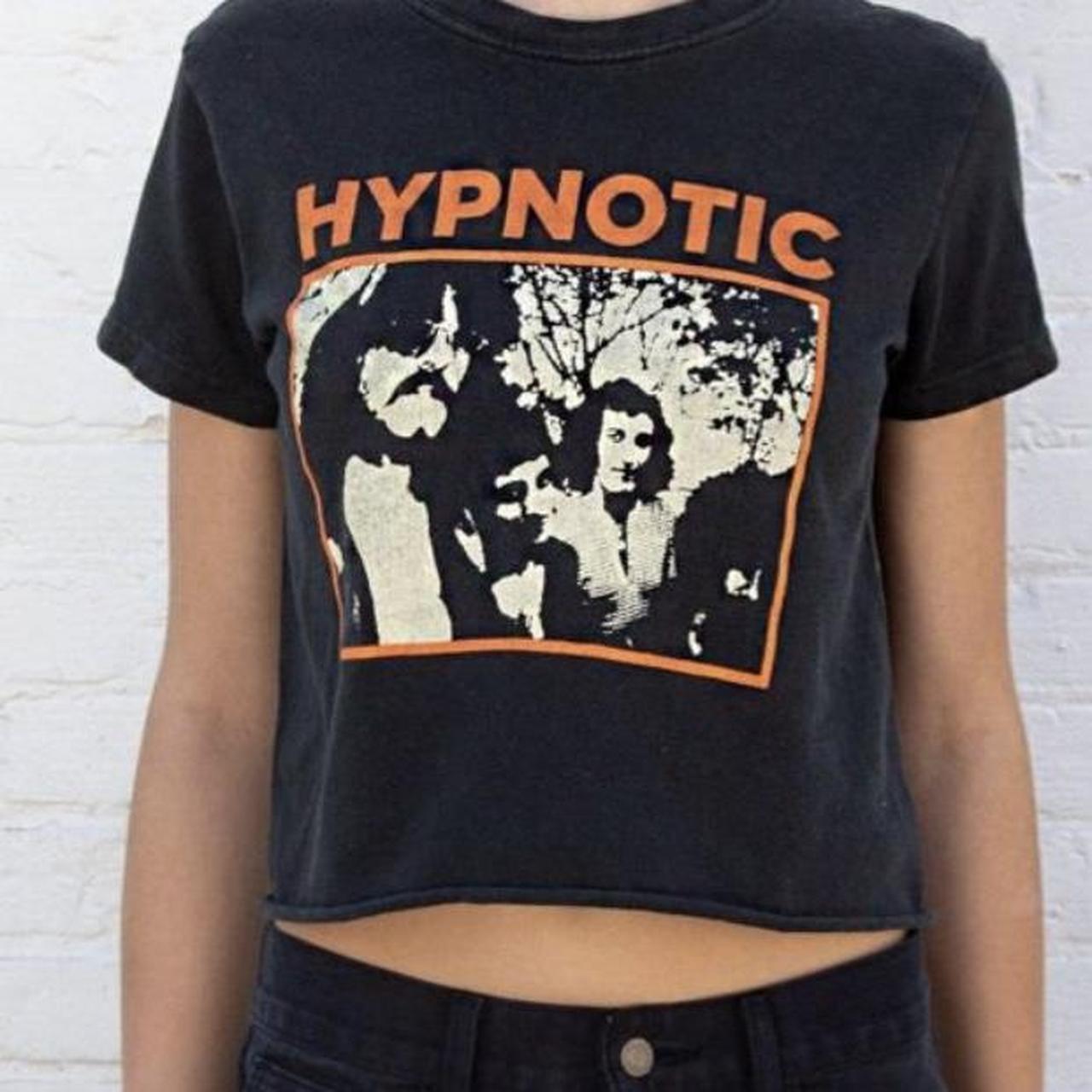 Brandy cropped band tee Good condition Cute... Depop