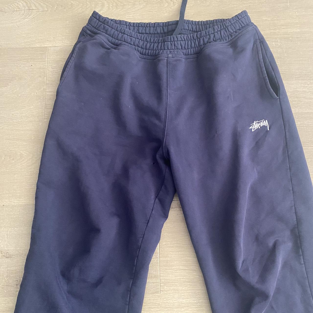 Stussy joggers Navy Used - good condition Size... - Depop