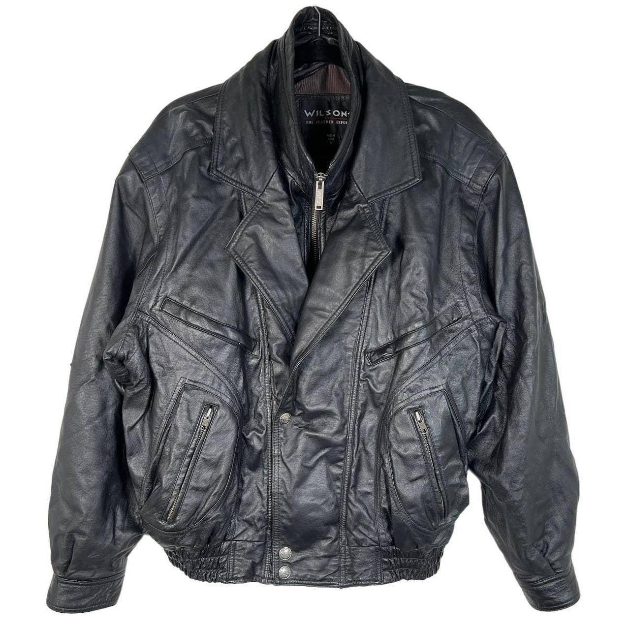 Wilson leather sale bomber jacket