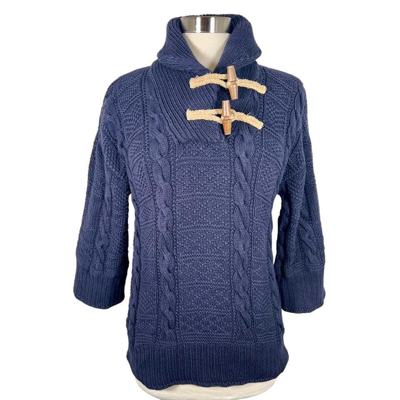 Ralph Lauren Hand Knit Toggle Button Sweater M Depop