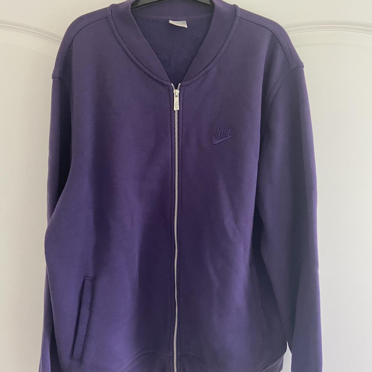 purple nike zip up