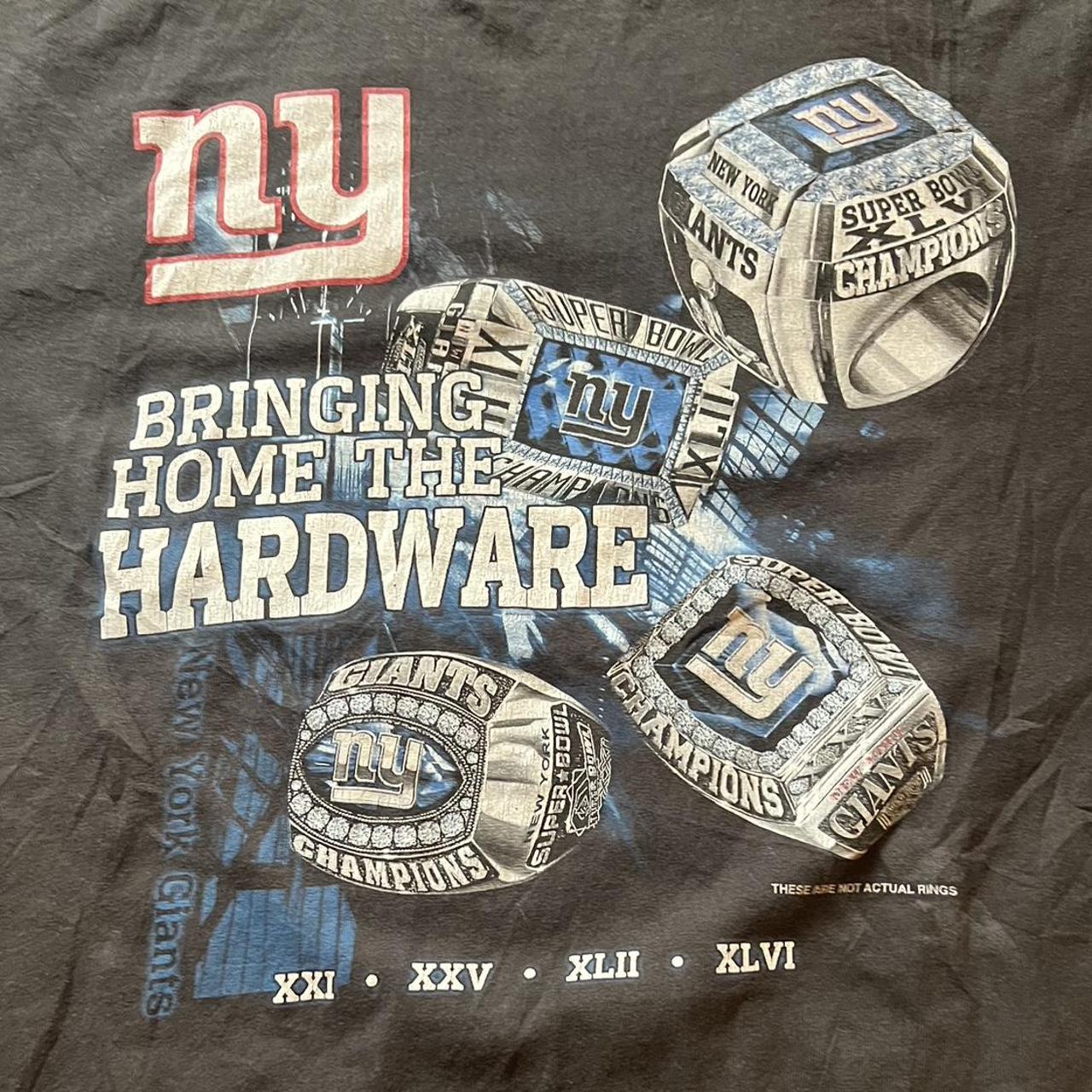 NFL New York Giants Super Bowl Ring T Shirt XL New