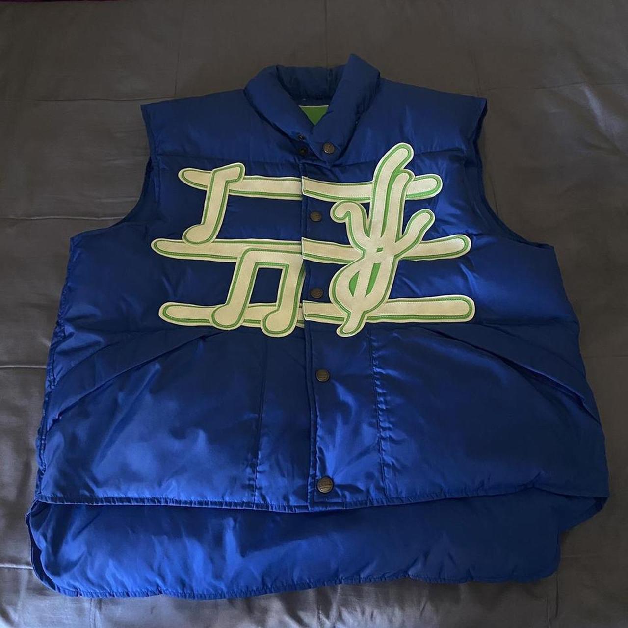 Preloved Men's Jacket - Blue/Multi - L – 90s Puff… - image 1