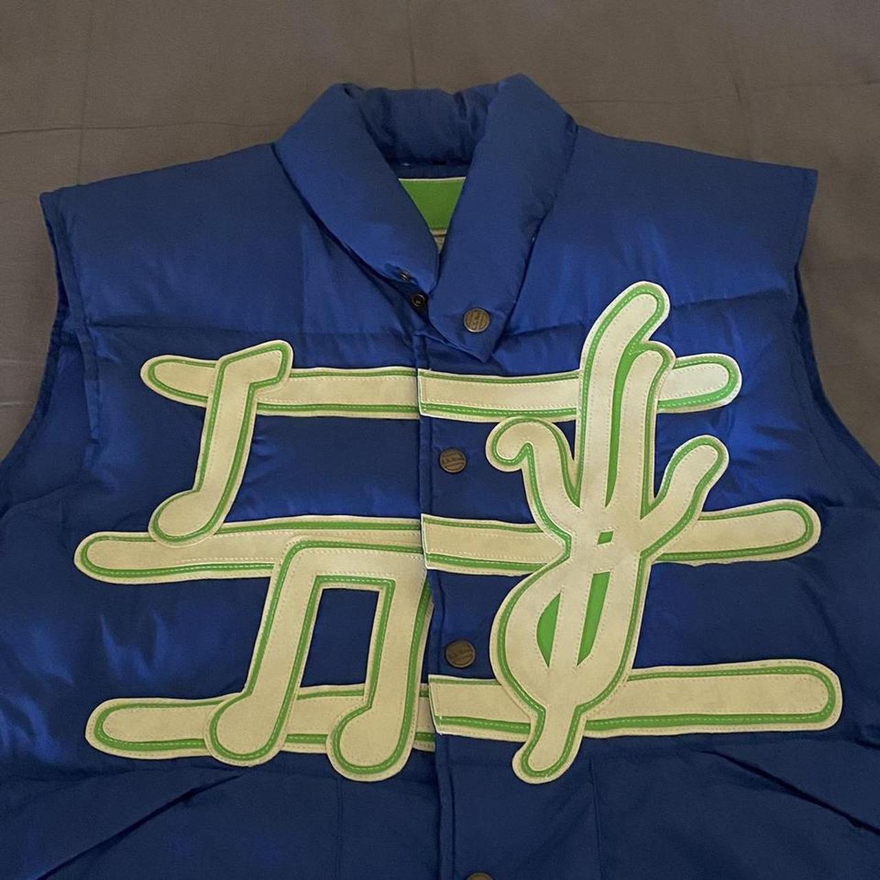 Preloved Men's Jacket - Blue/Multi - L – 90s Puff… - image 2