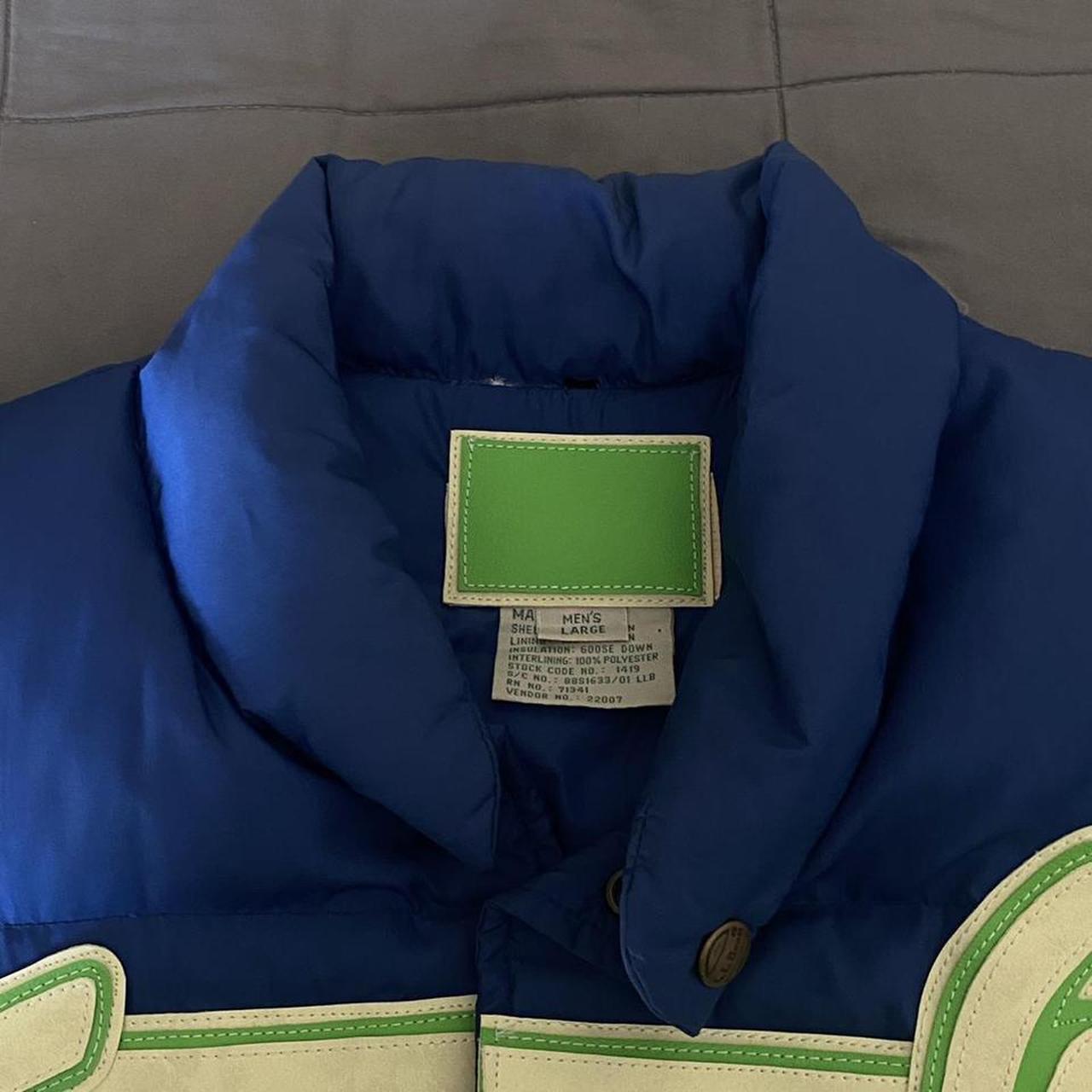 Preloved Men's Jacket - Blue/Multi - L – 90s Puff… - image 4