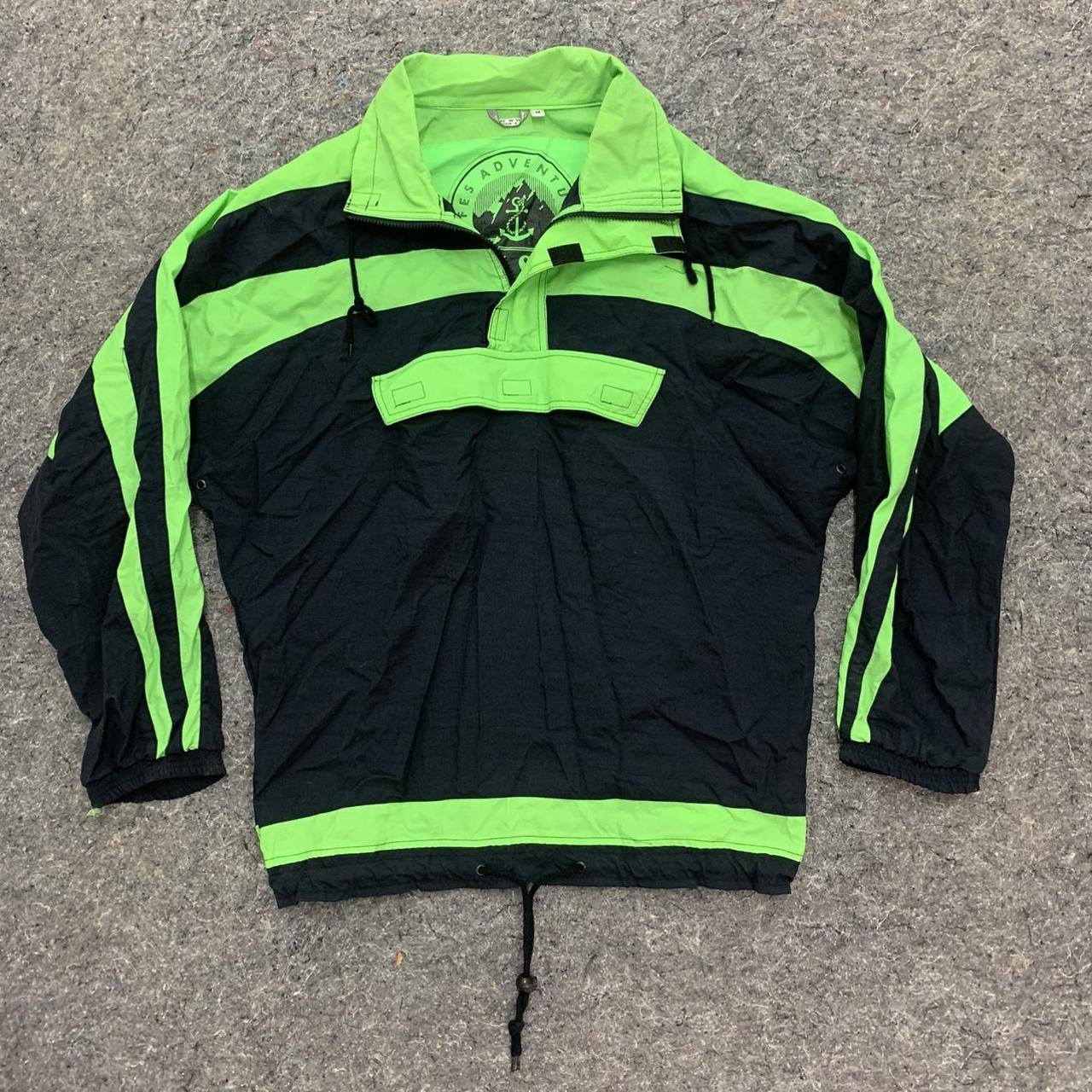 Lime green 2024 and black windbreaker