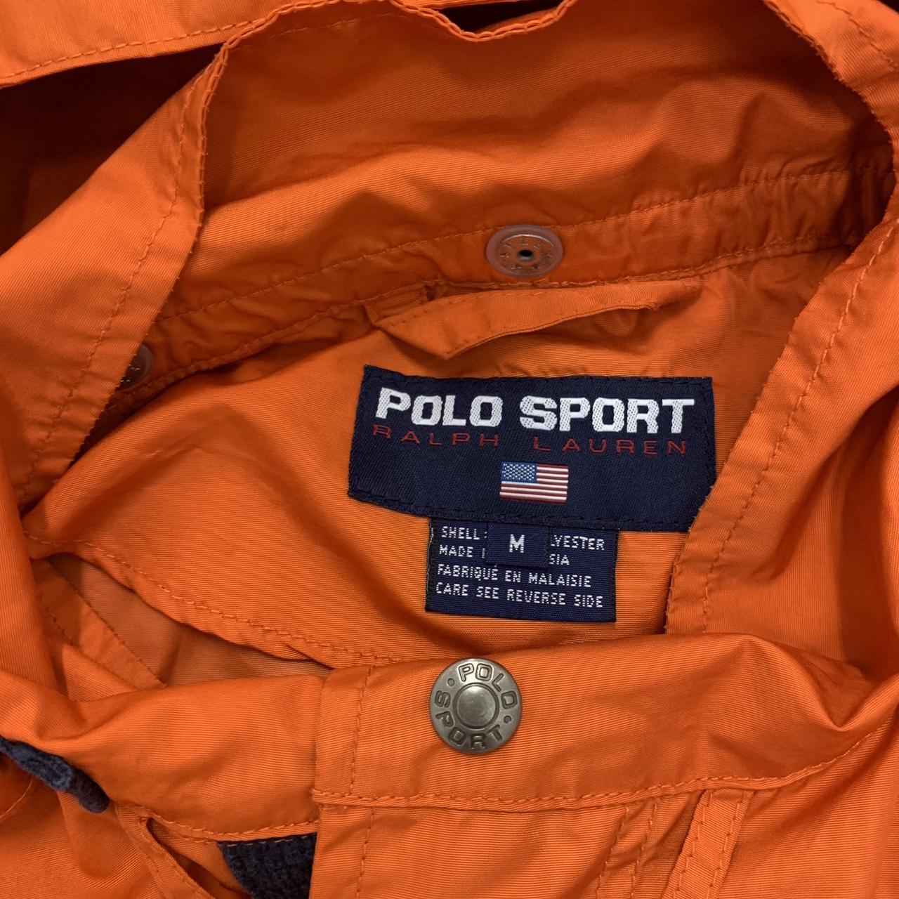 Vintage Polo Sport Ralph Lauren Orange Windbreaker Pants (Size L