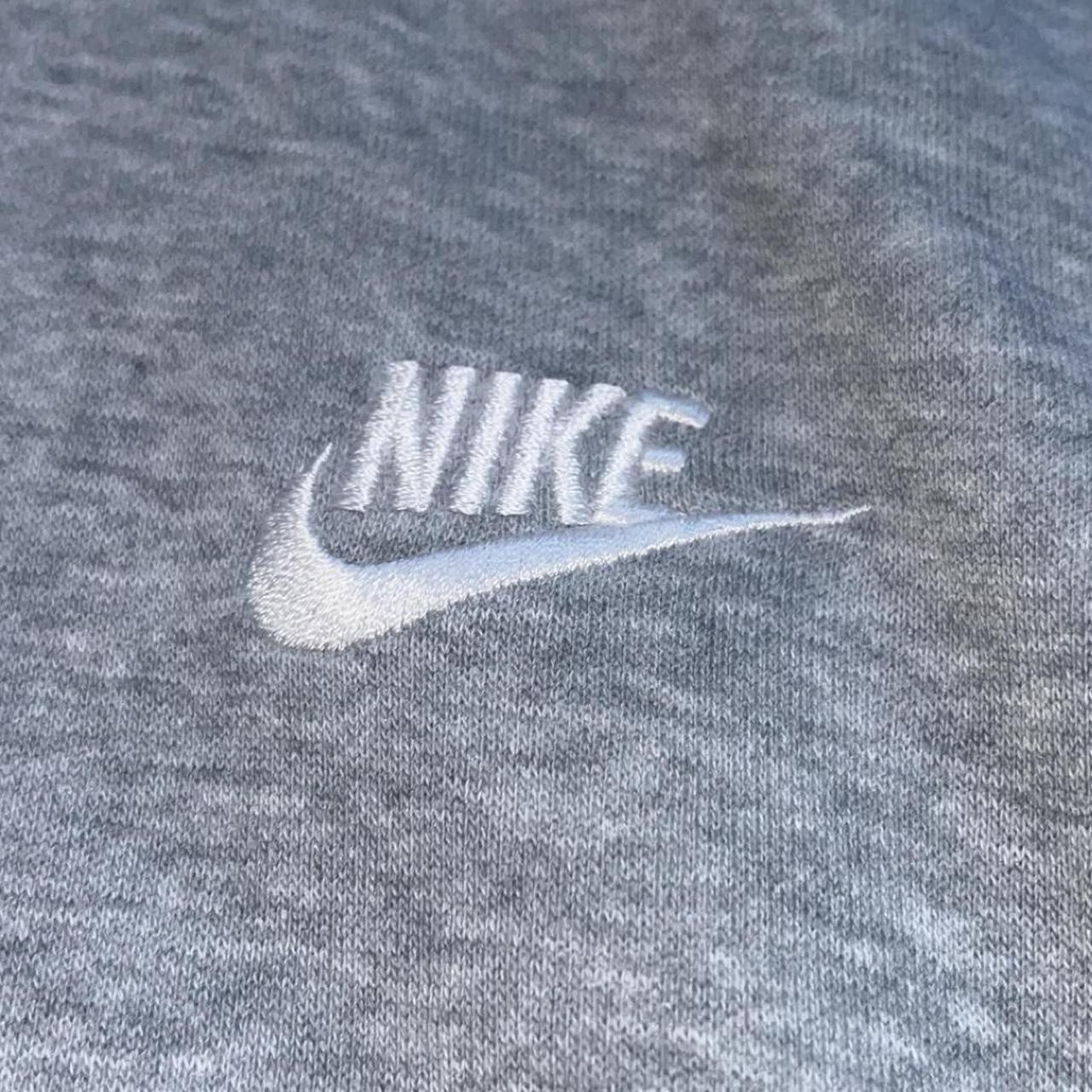 Nike grey, small tick, pullover hoodie Men’s size... - Depop