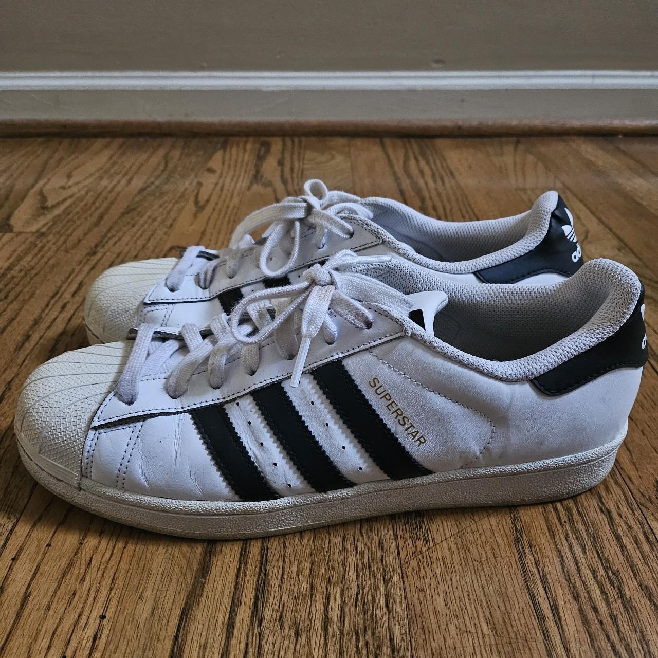adidas super stars. these have so much more wear in... - Depop