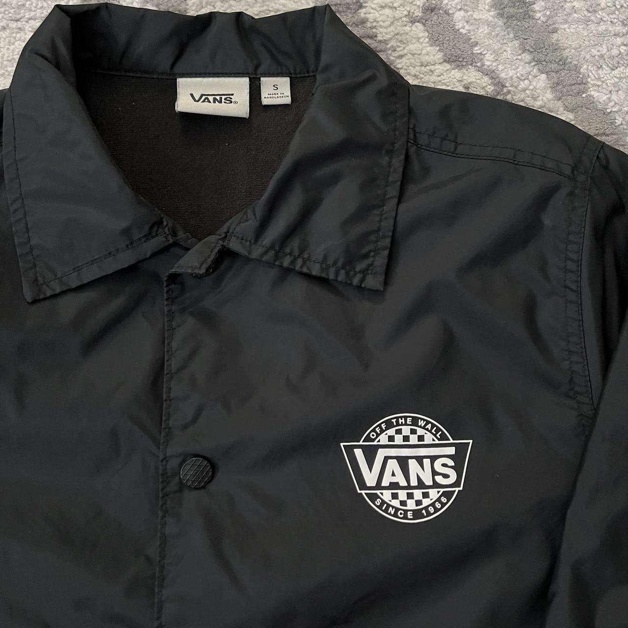 Vans windbreaker collared coach jacket button up | Depop