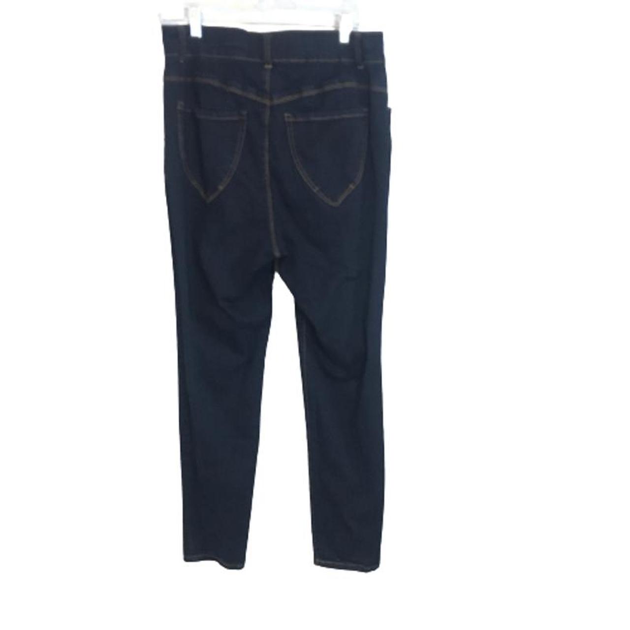 Dark Wash Denim Plus Size Jegging Skinny Jeans by - Depop