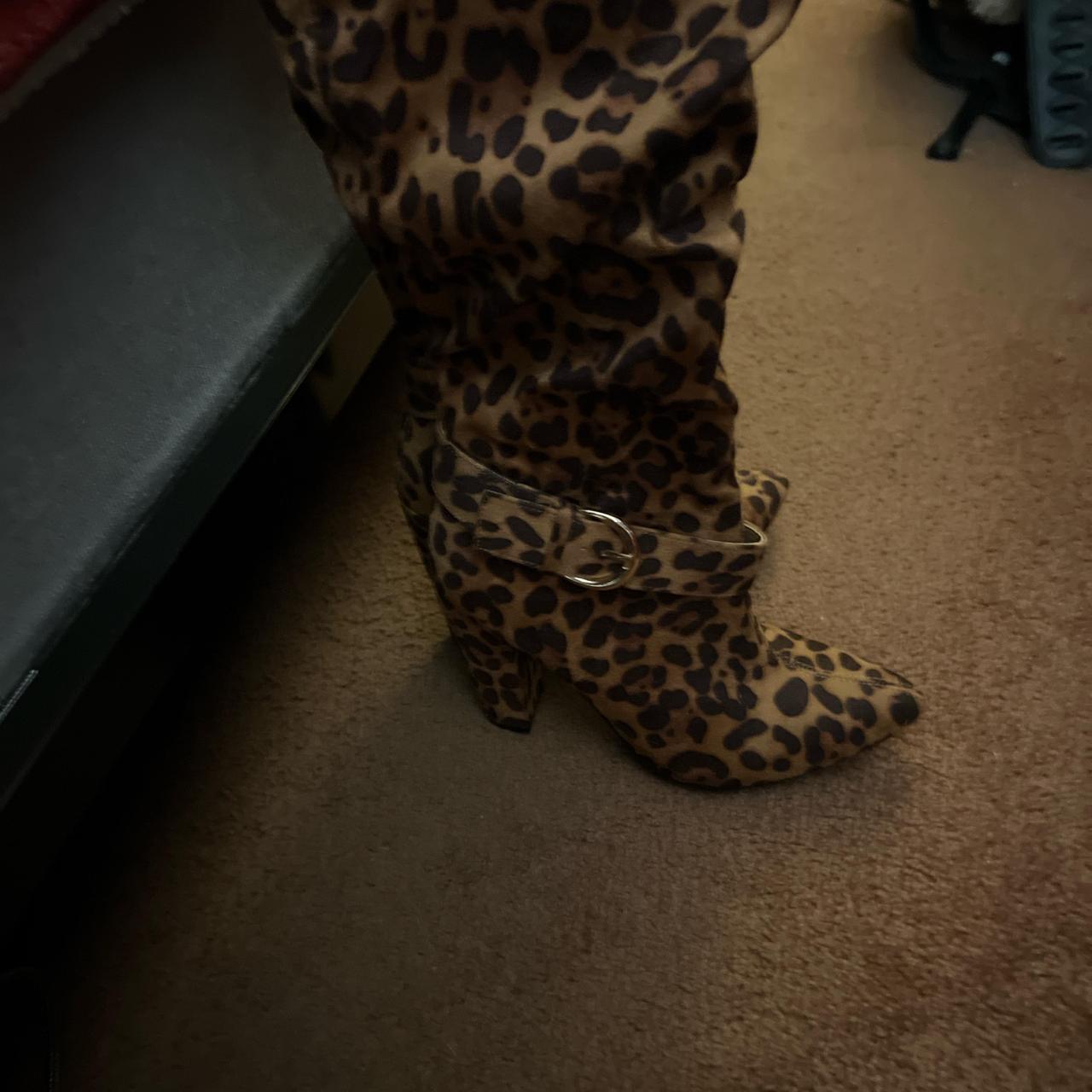 Cheetah over the knee boots hotsell