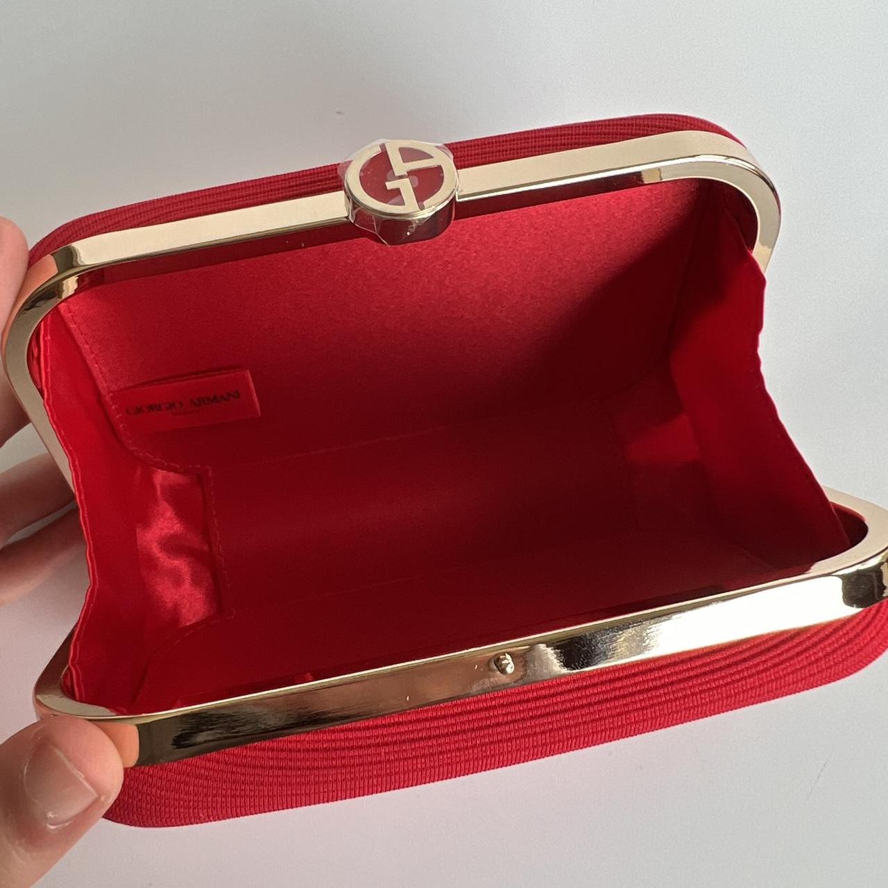 Clutch bag Giorgio Armani Red in Synthetic - 30042951