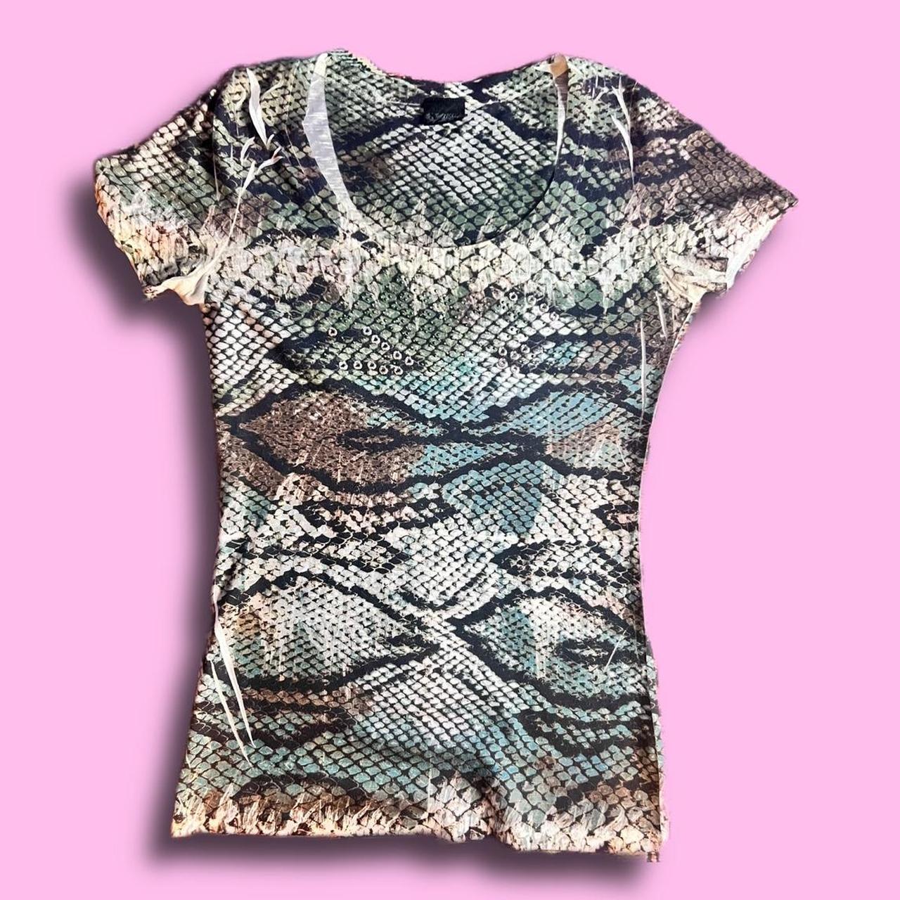 snakeskin t shirt women's