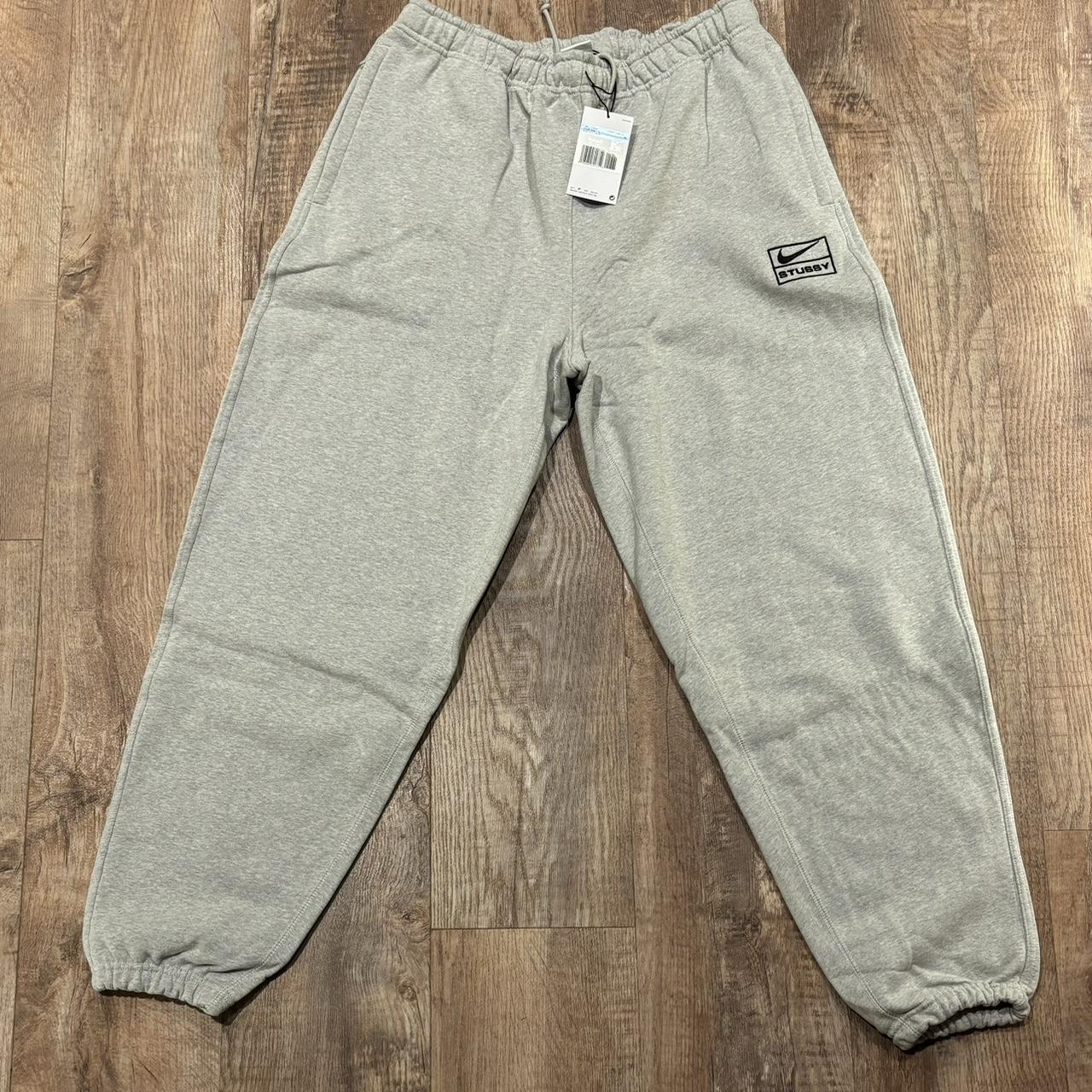 Nike x Stussy Fleece Pant Grey Heather - M #Nike - Depop