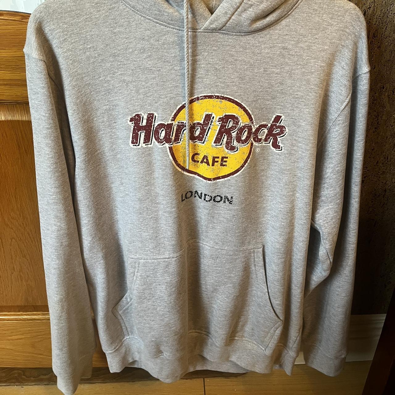 Hard Rock Cafe London grey hoodie in perfect. Depop