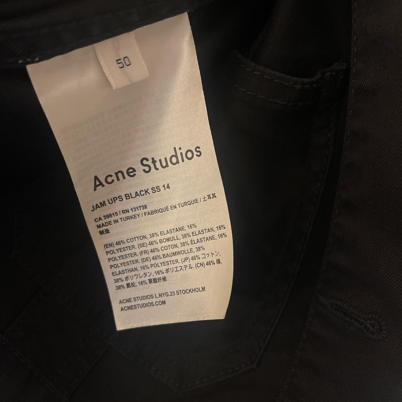 Acne Studios Men's Black Jacket | Depop