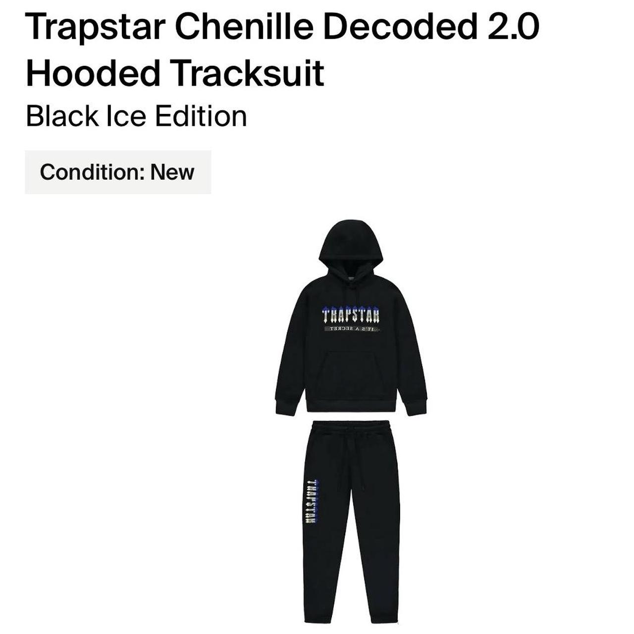 TRAPSTAR Chenille Decoded 2.0 hooded tracksuit Depop