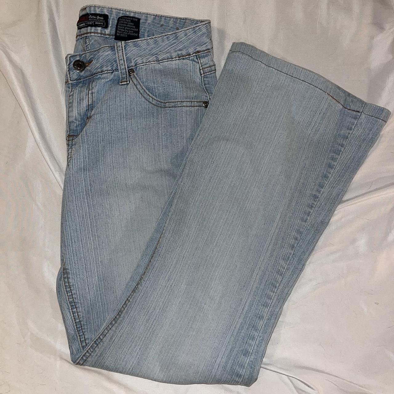 Aeropostale Women's Blue and Navy Jeans | Depop