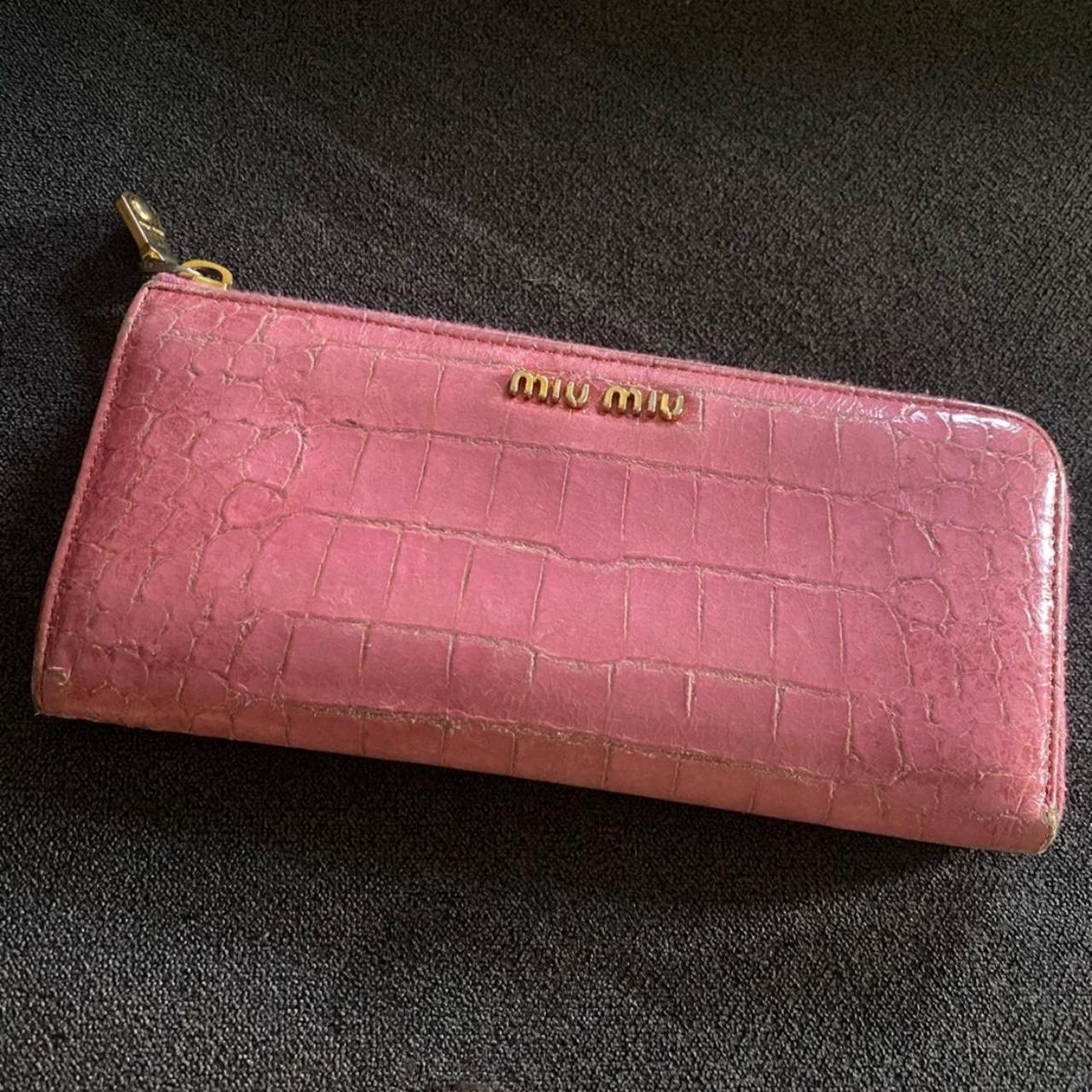 Miu Miu Women's Wallet - Pink – Pink Miu Miu wall… - image 1