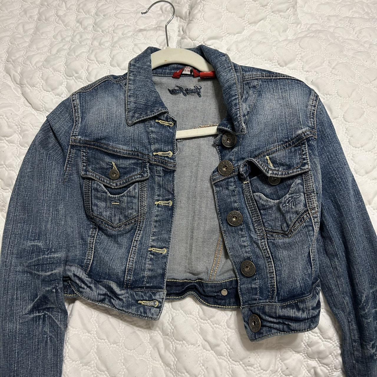 Guess cropped denim store jacket