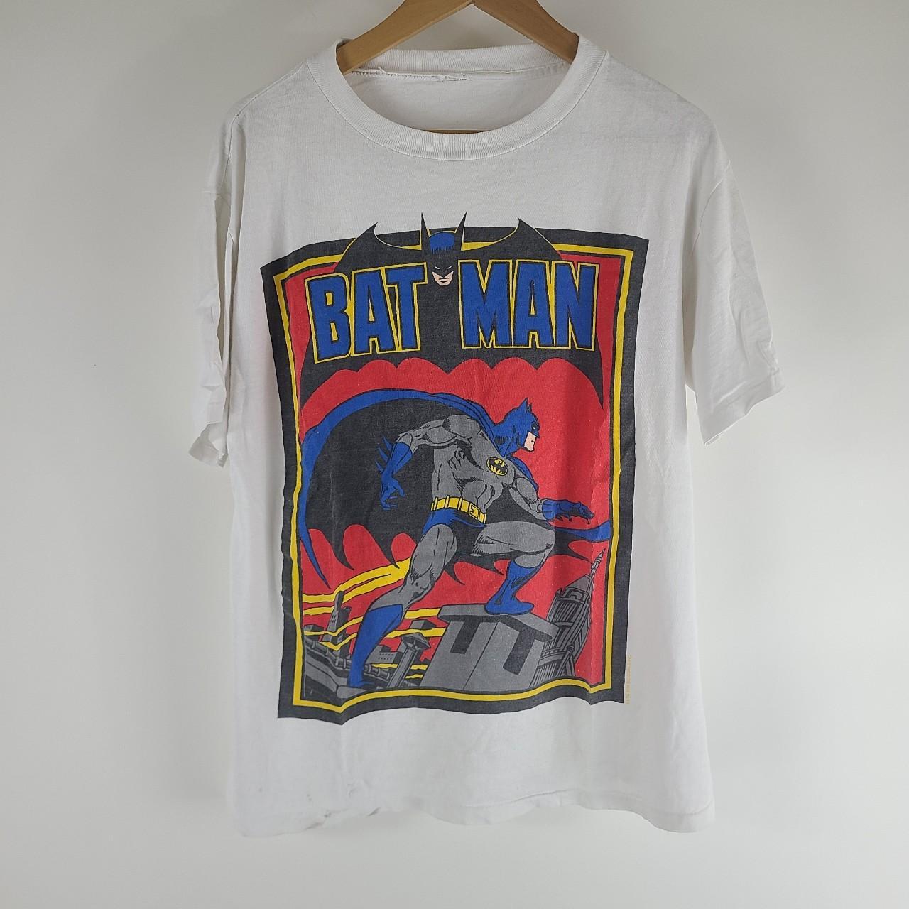 Vintage 80s Batman Tee. Single sided graphic t shirt... - Depop